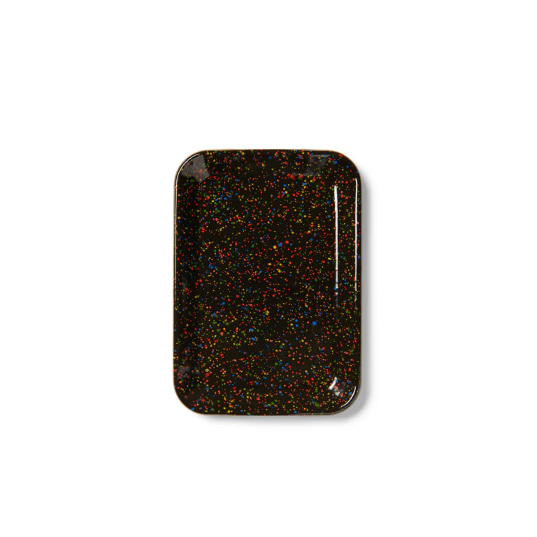 Rainbow Falls Rectangle Tray - Black