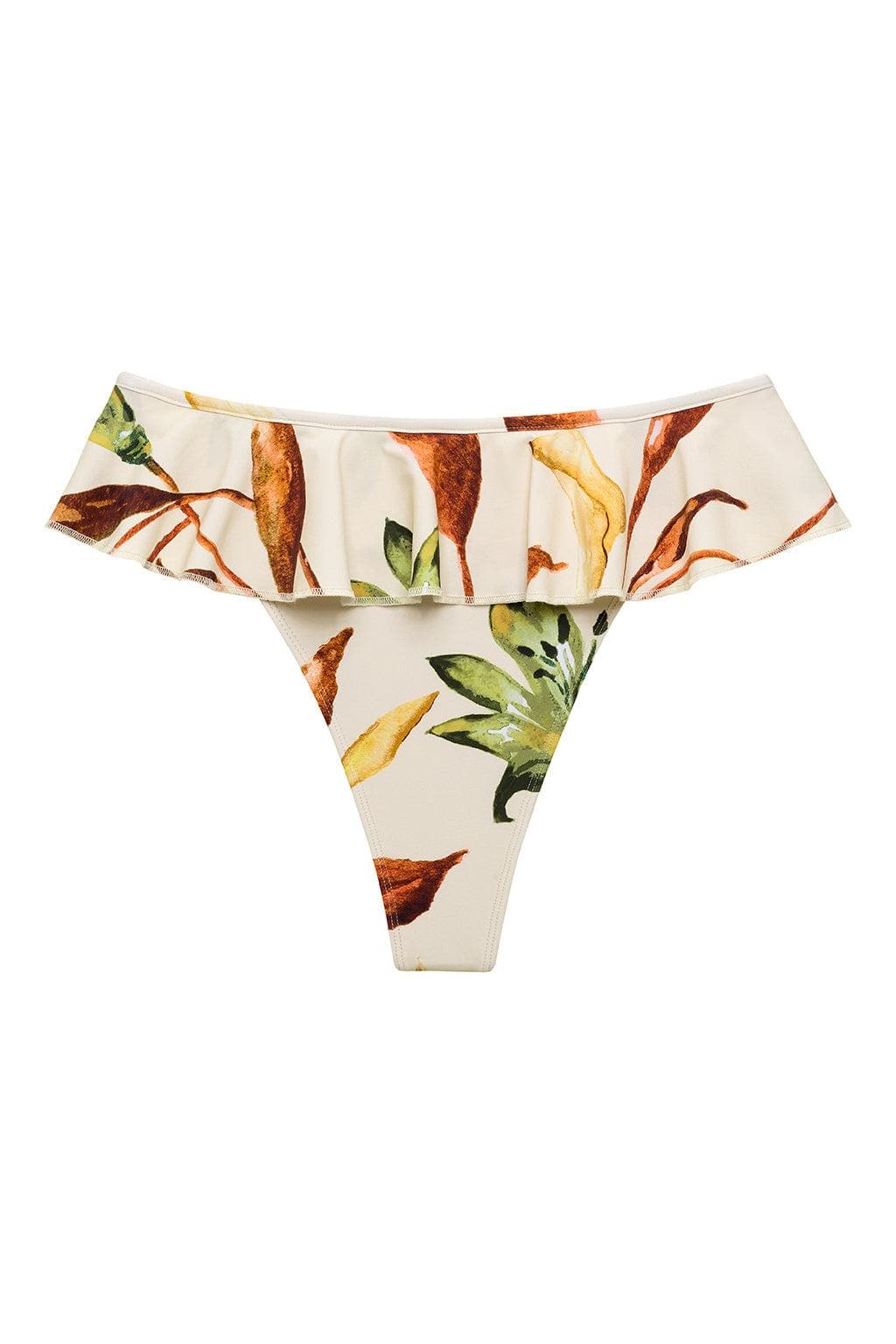 Rooted Floral Tamarindo Ruffle Bikini Bottom - Image 2