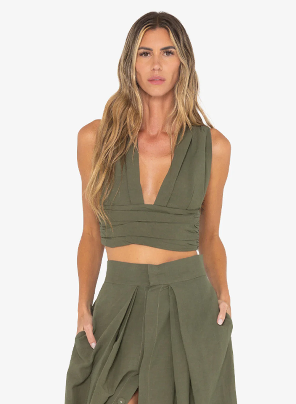 Sara Top - Olive