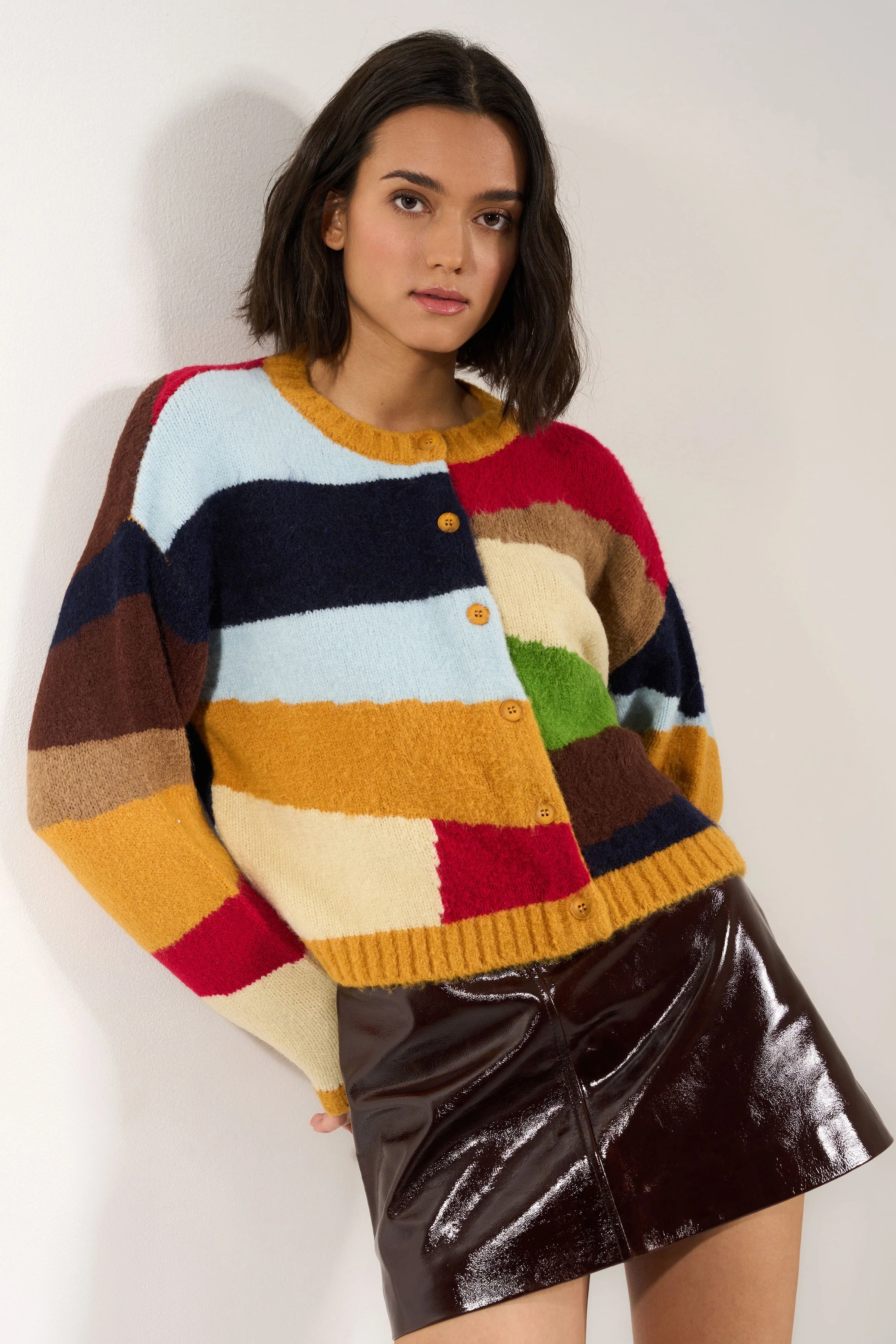 Selma Cardigan - Bronze Multi - Image 2