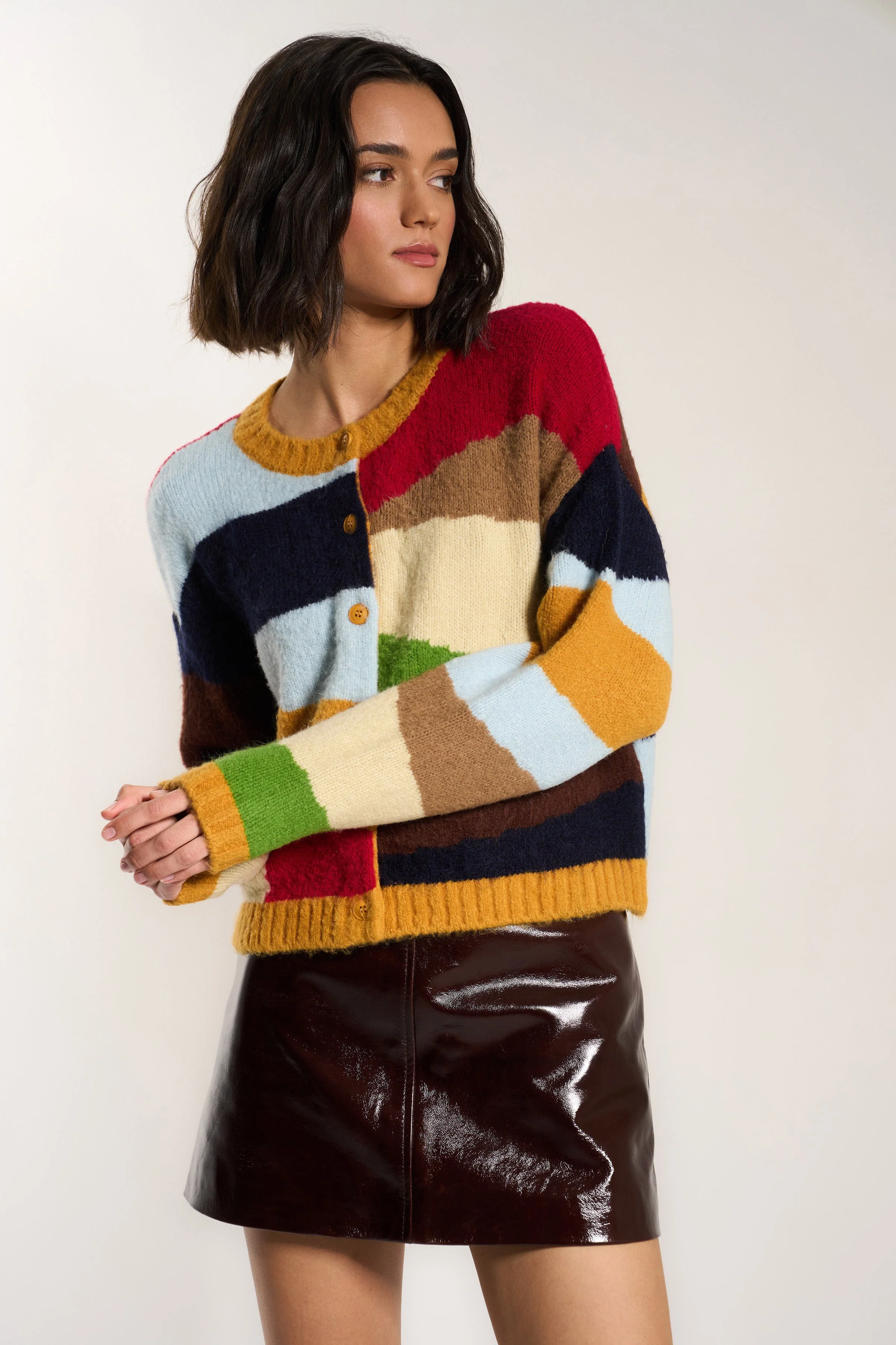 Selma Cardigan - Bronze Multi - Image 3