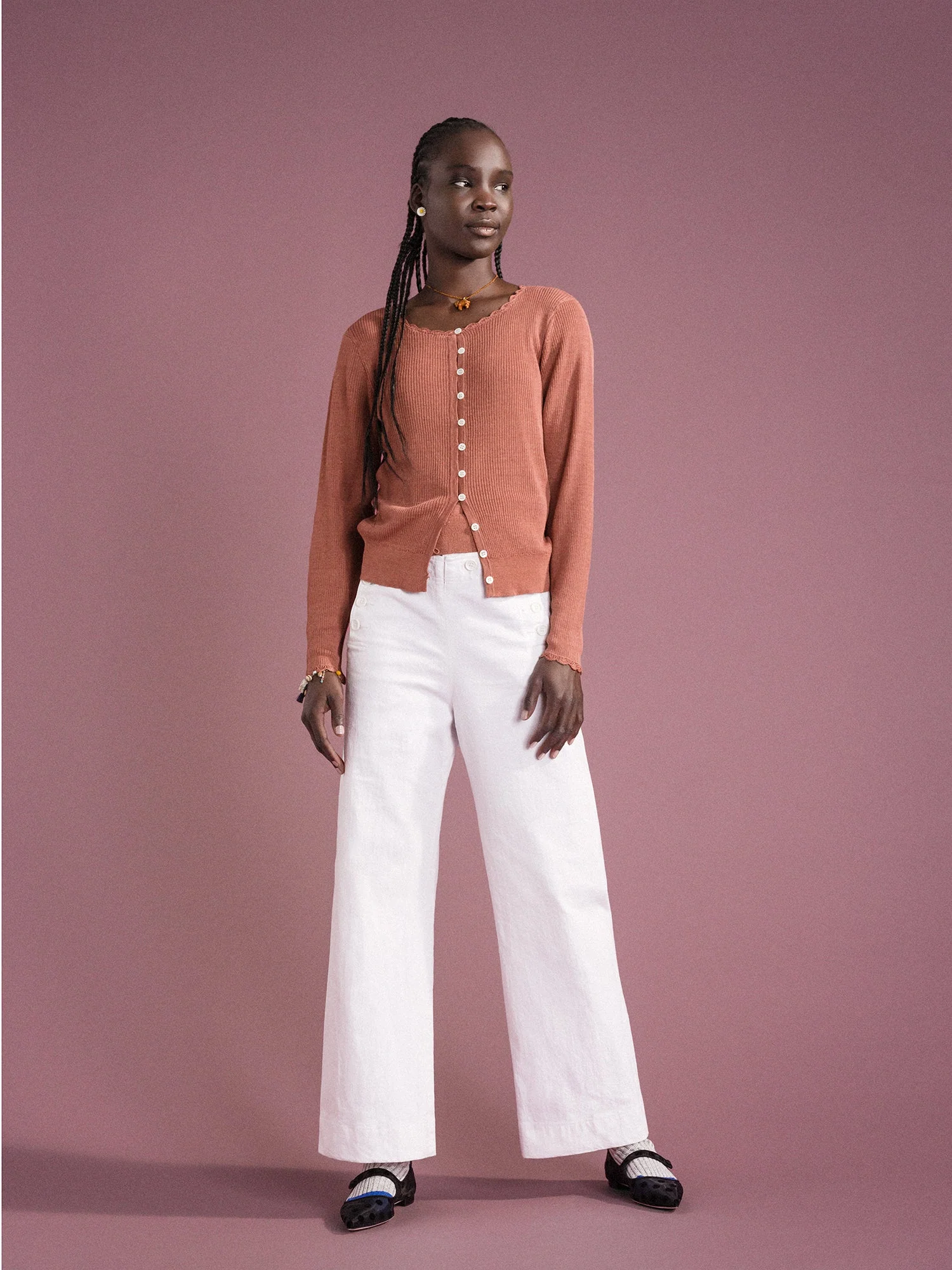 Senna Cardigan - Terracotta - Image 3