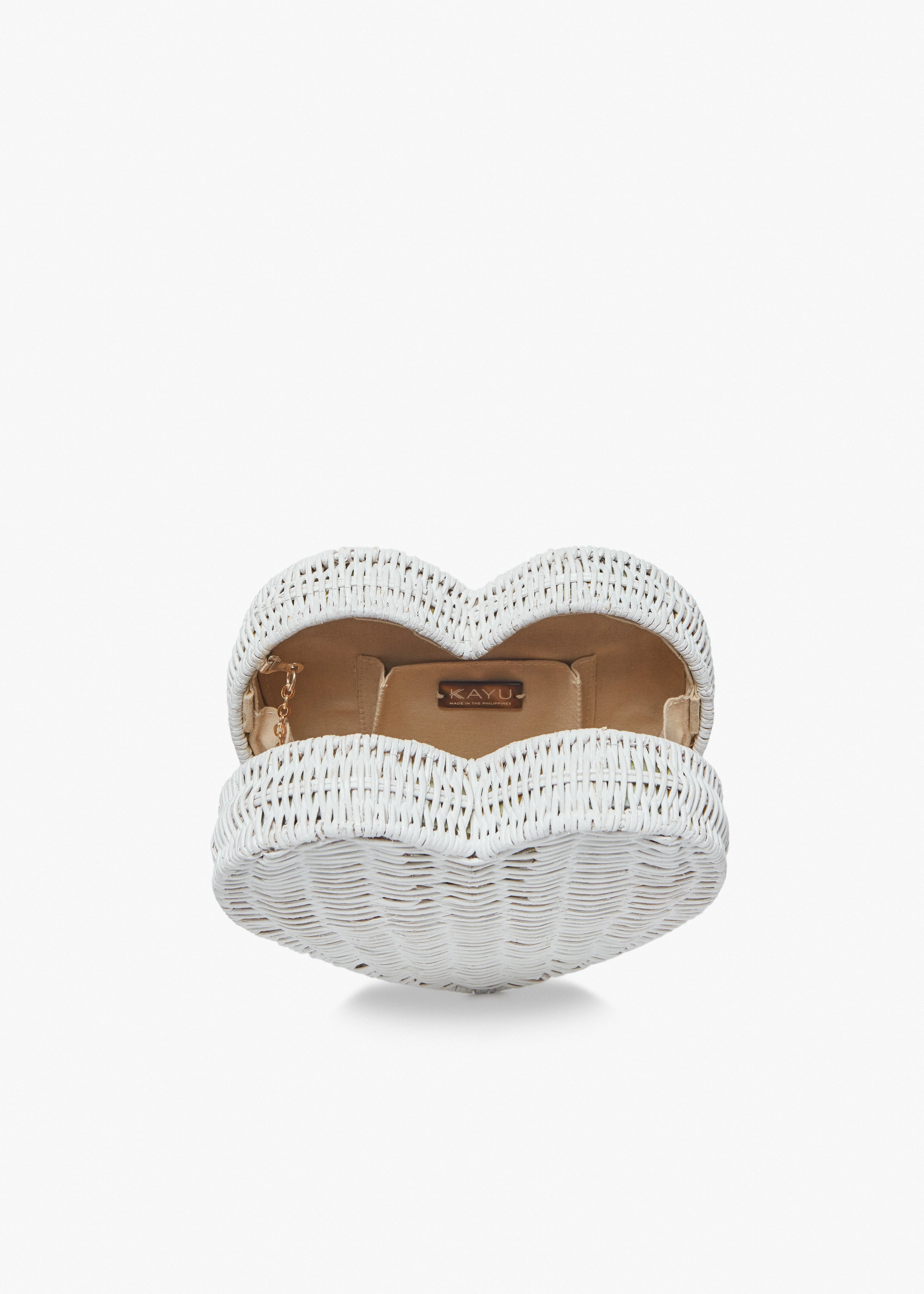 Sisal Heart Wicker Straw Clutch Bag - Image 2
