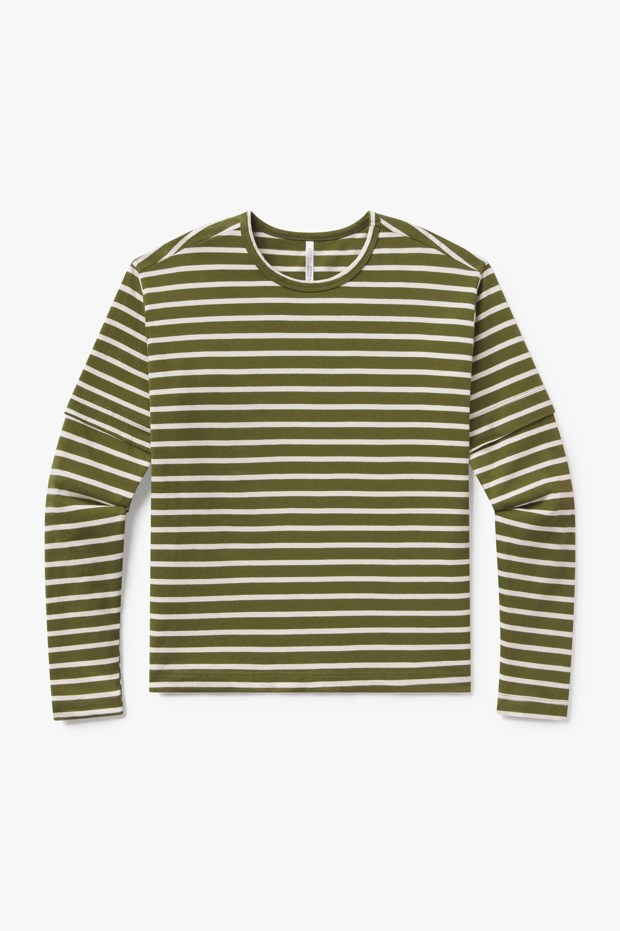 Skate Long Sleeve - Olive Stripe