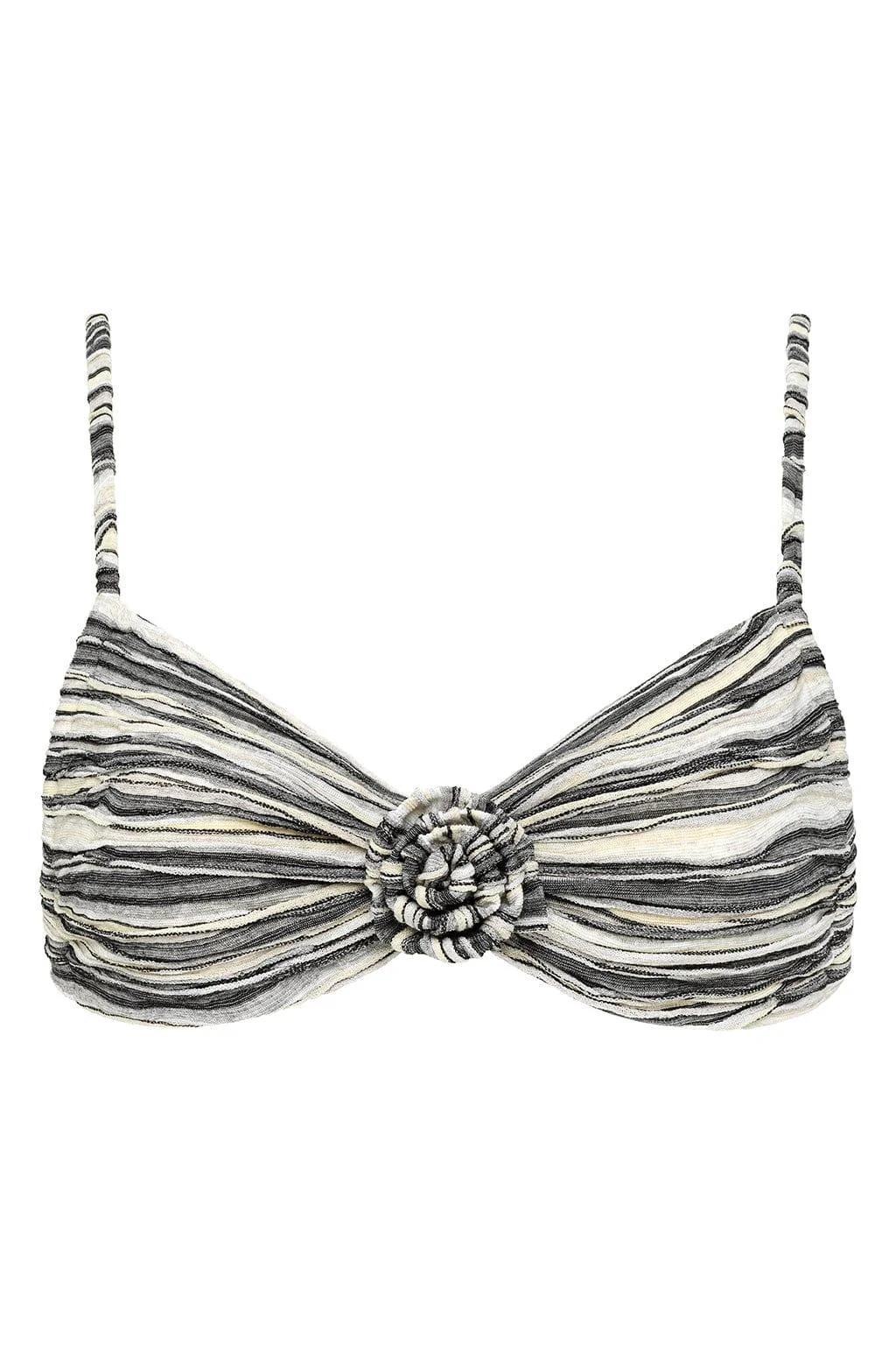 Slub Knit Devin Rosa Bikini Top - Image 2