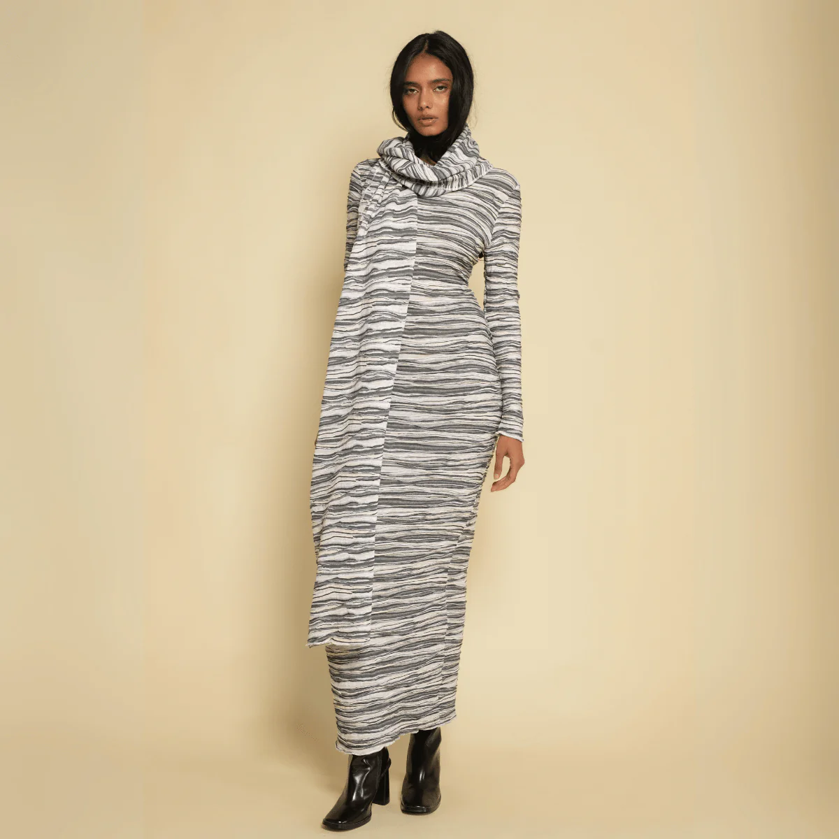 Slub Knit Winter Scarf - Image 2