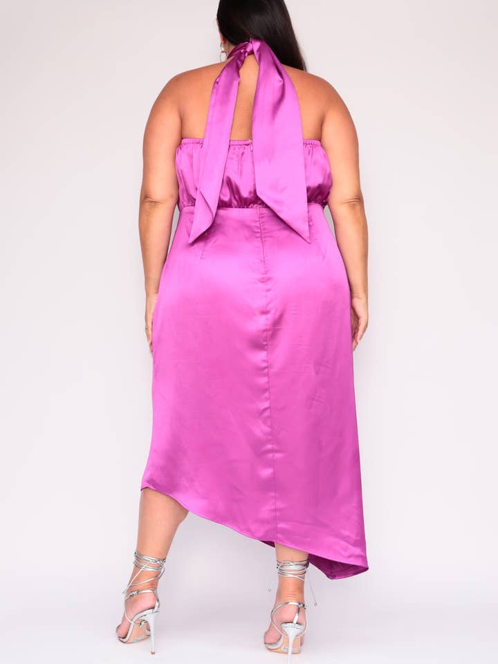Sofia Dress - Fuchsia - Image 3