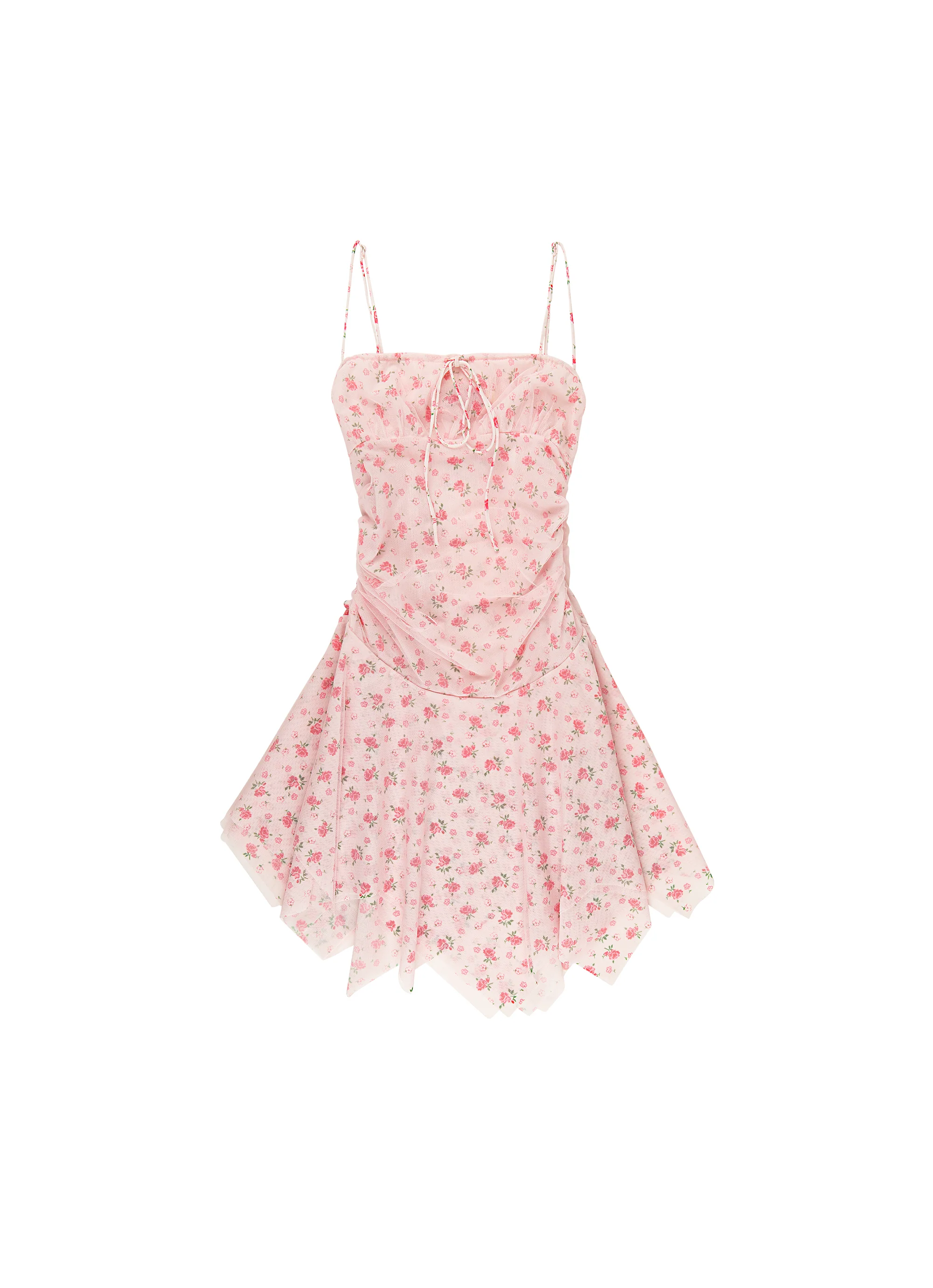 Sofia Dress - Pink Floral/White - Image 2