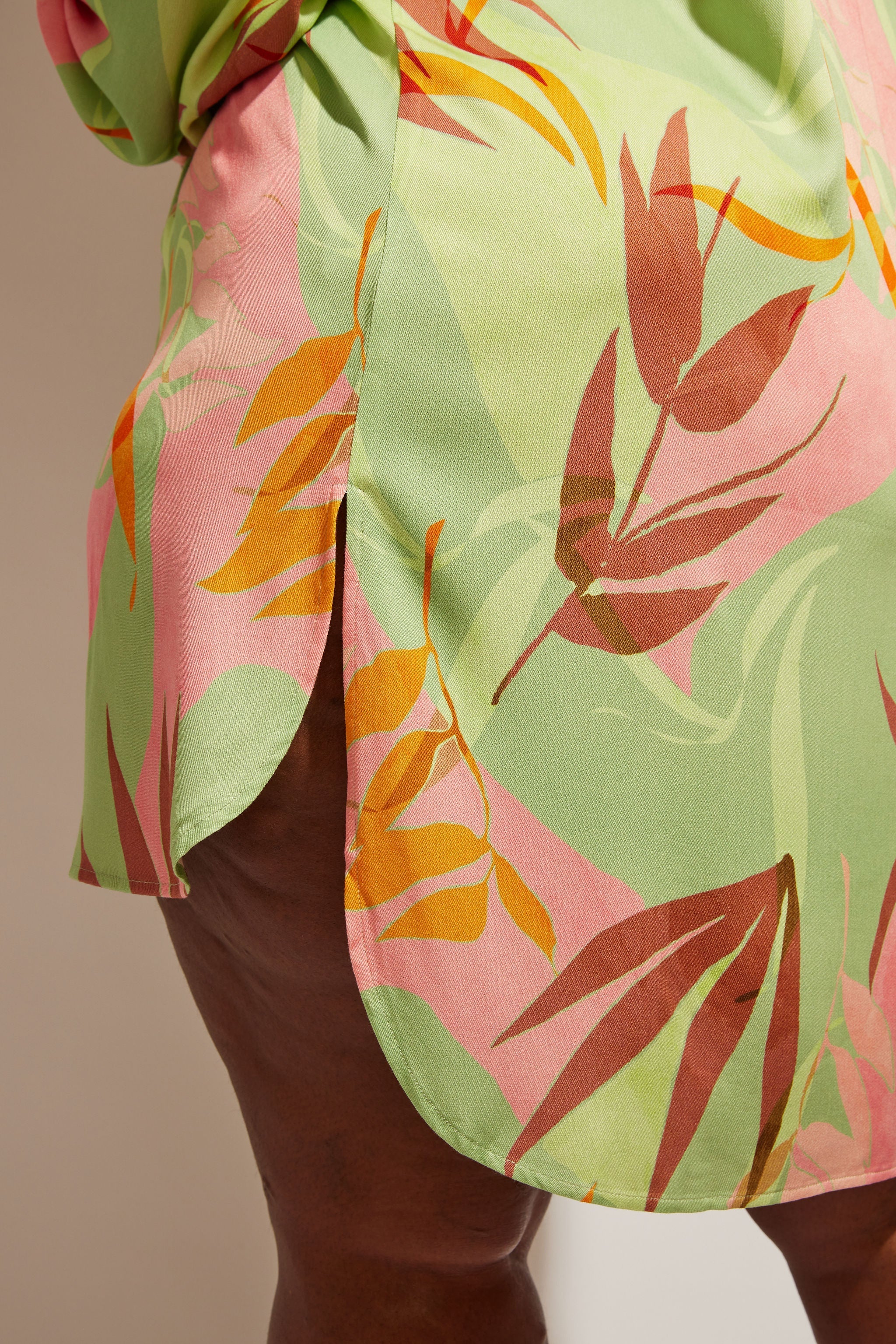 Sol Button-Up Shirt Dress - Birds of Paradise - Image 14
