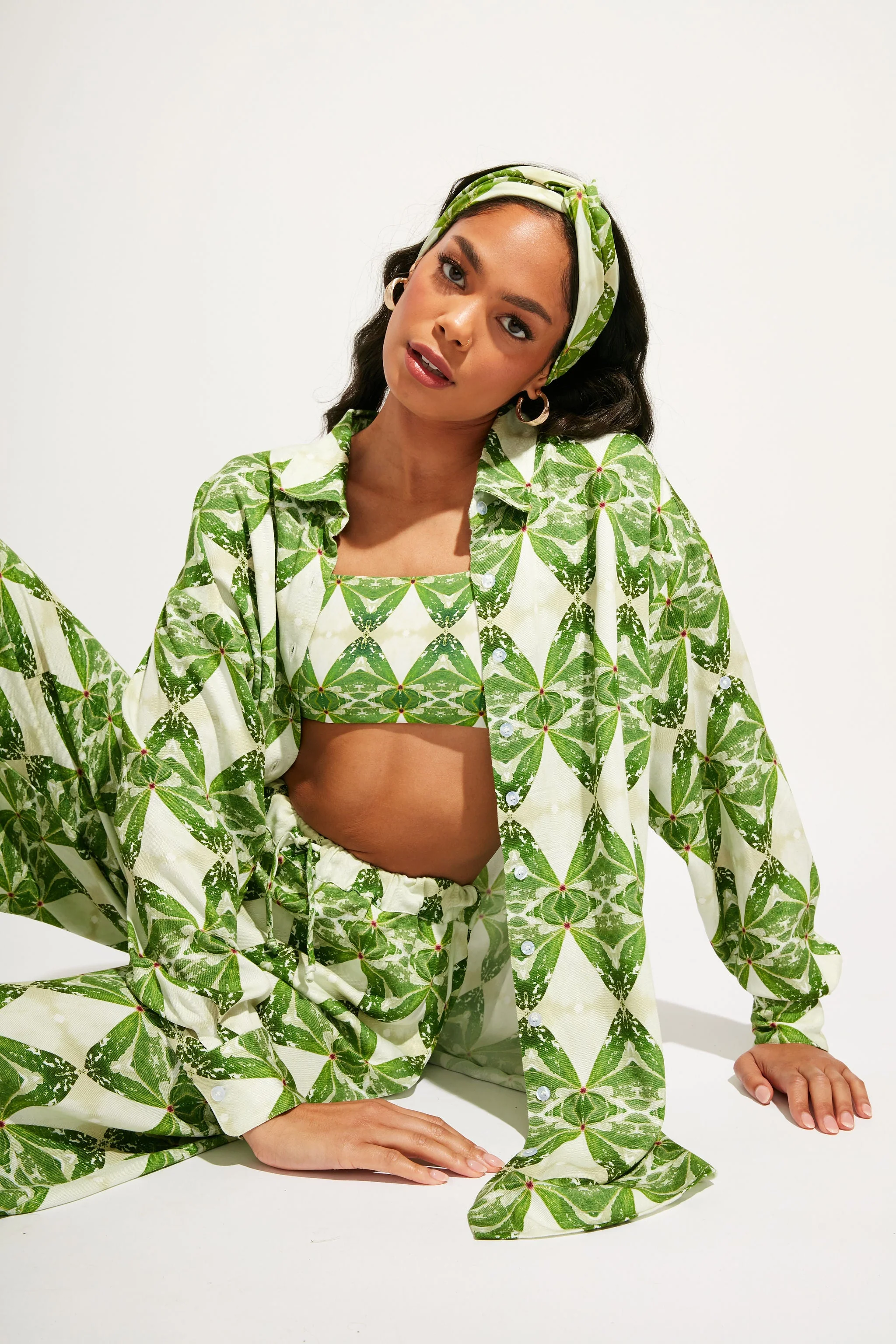 Sol Button-Up Shirt Dress - Pothos - Image 5