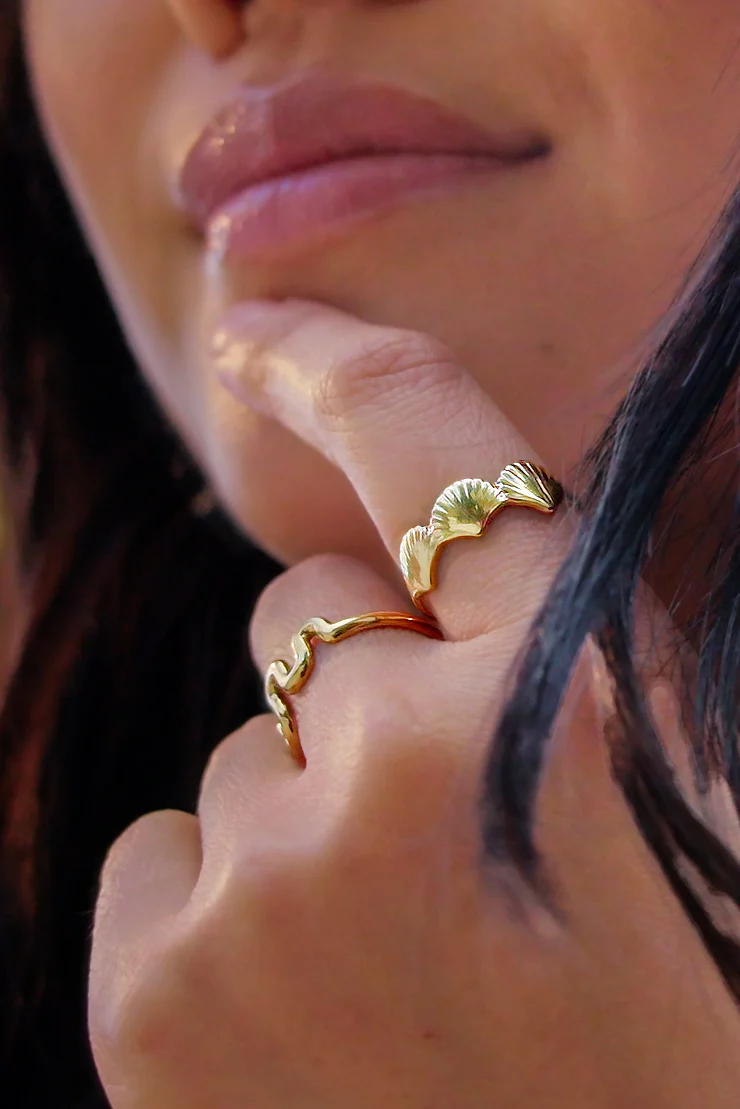 Son of a Beach Ring - 18K Gold Plated - Image 4