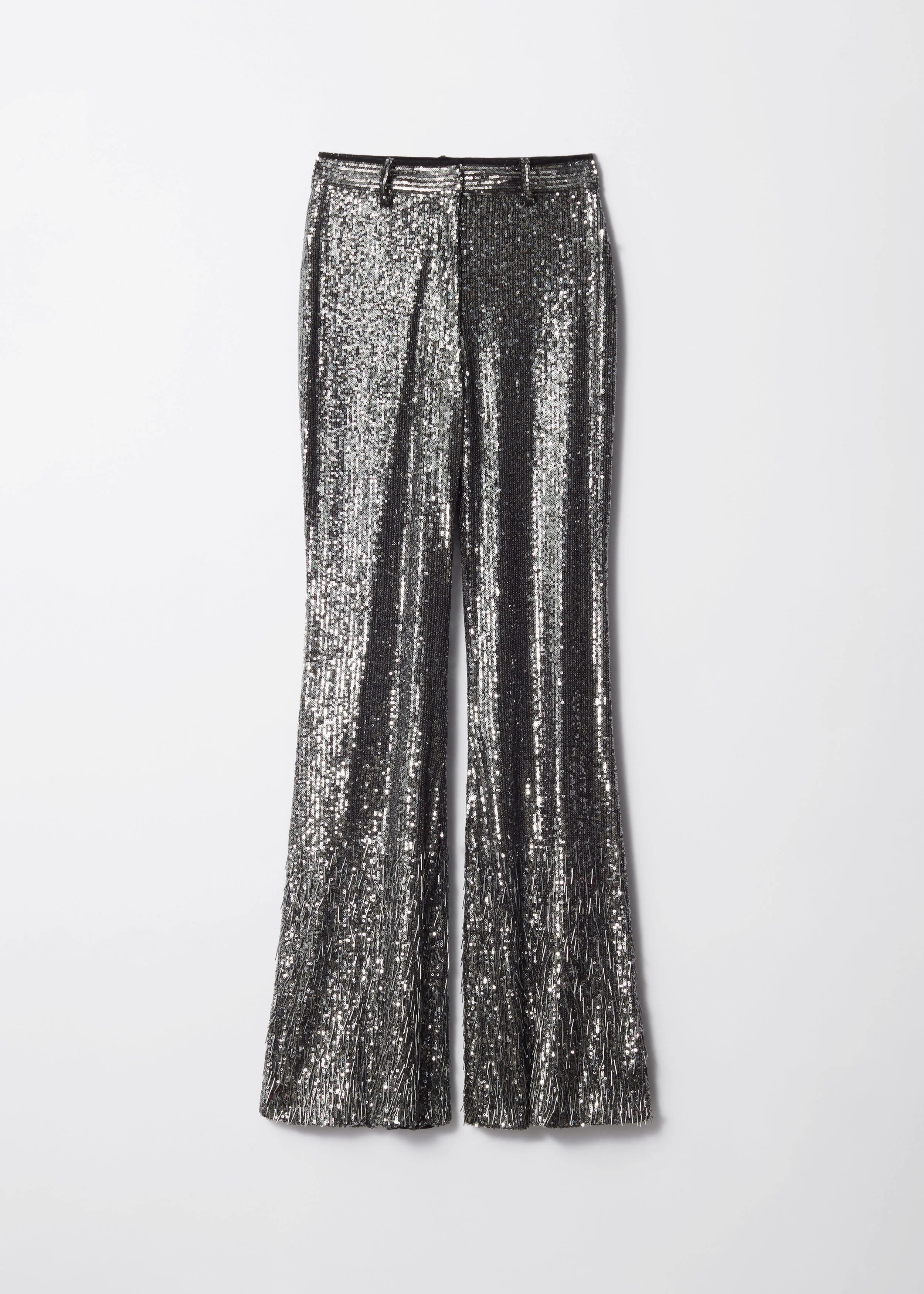 Cher Sequin Trousers - Grey - Image 3