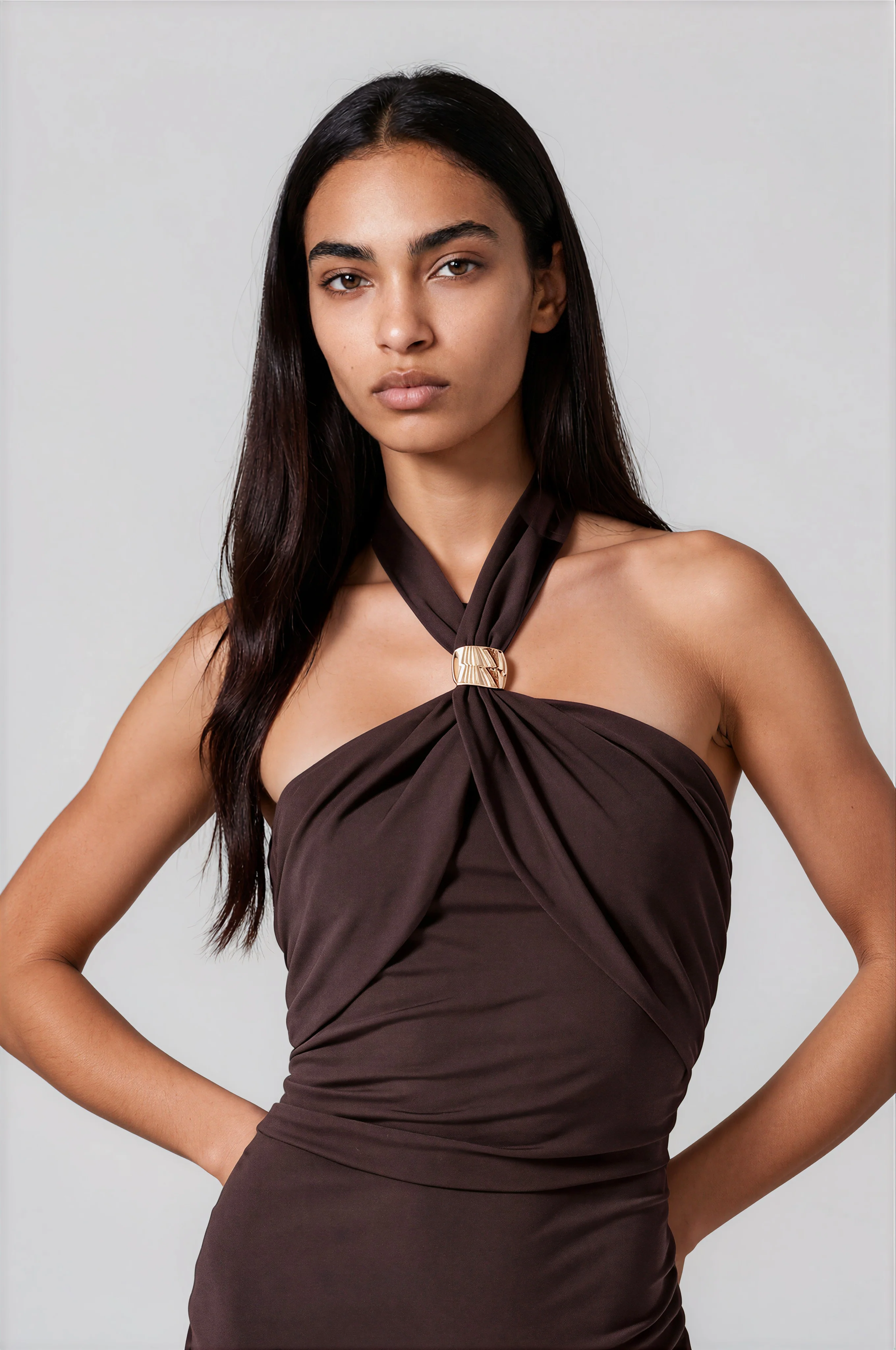 Nena Dress - Brown
