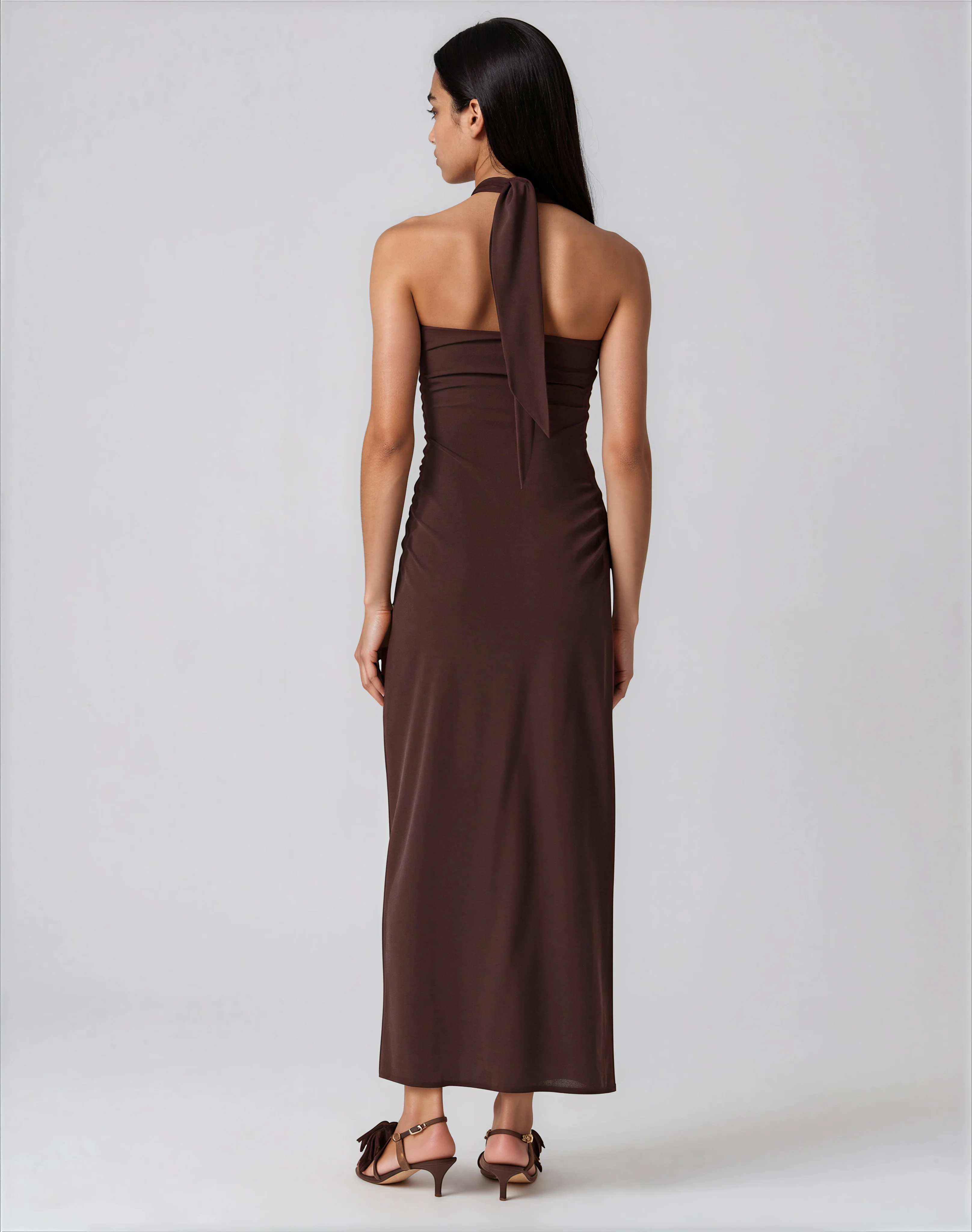 Nena Dress - Brown - Image 3