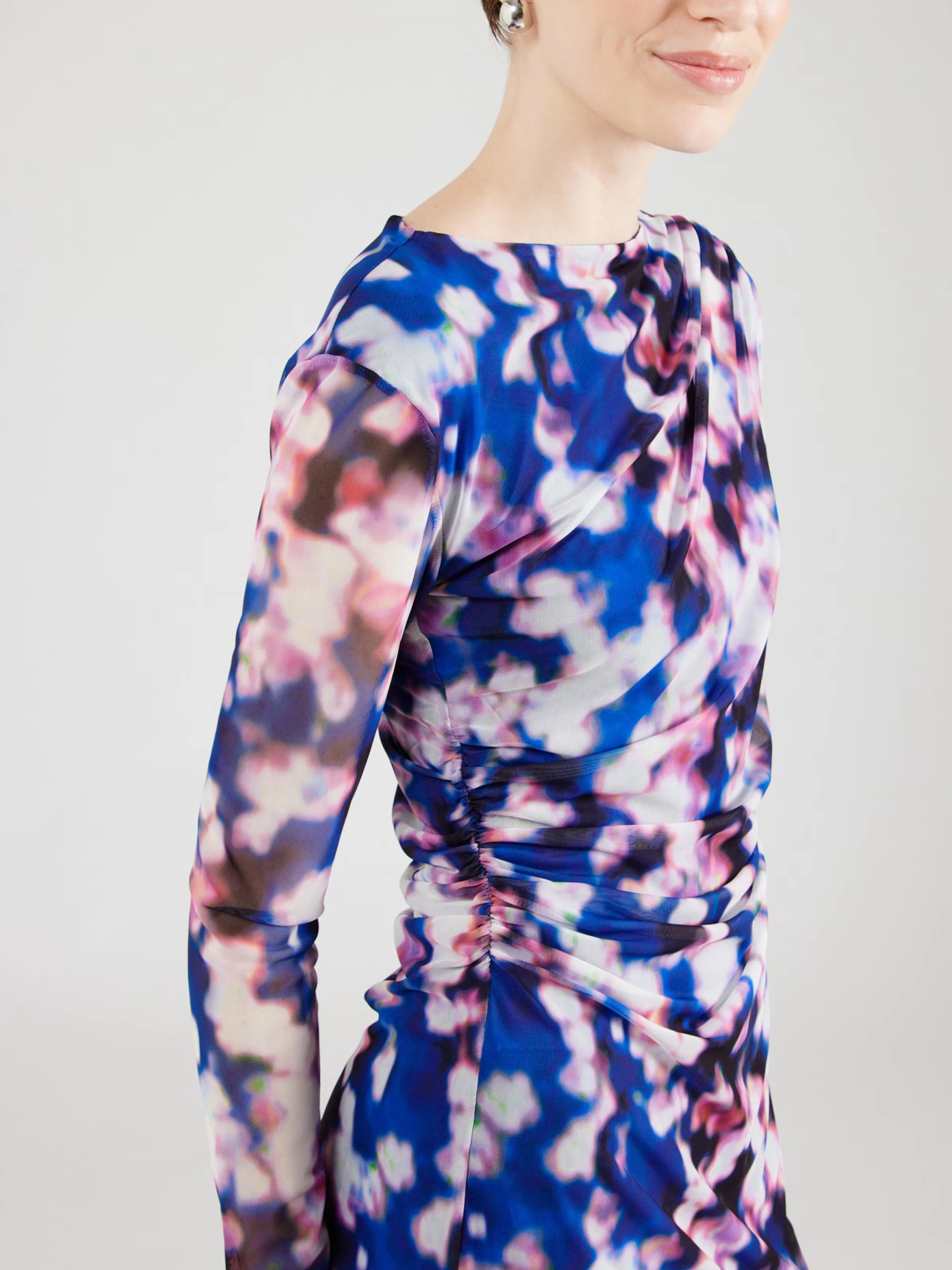 Silje Mesh Dress - Blue - Image 4