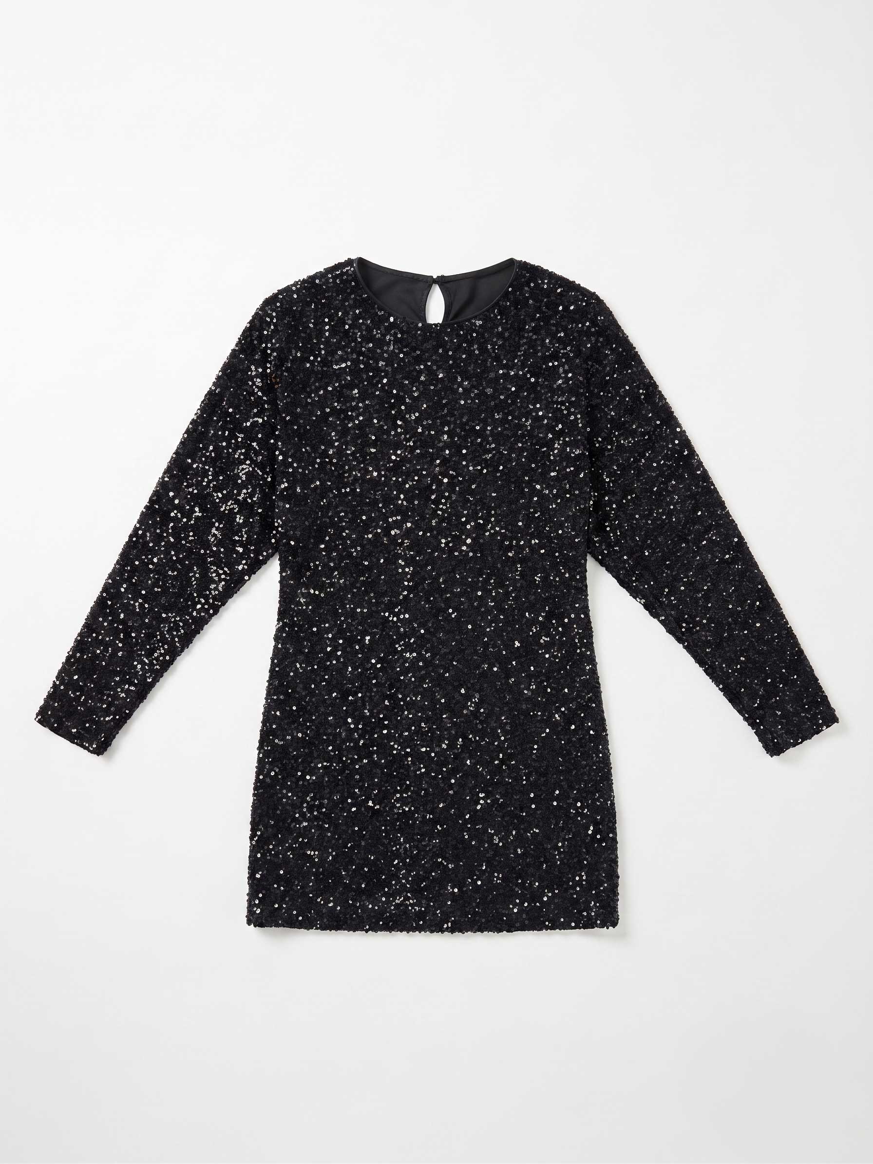 Tessa Sequin Dress - Black - Image 4