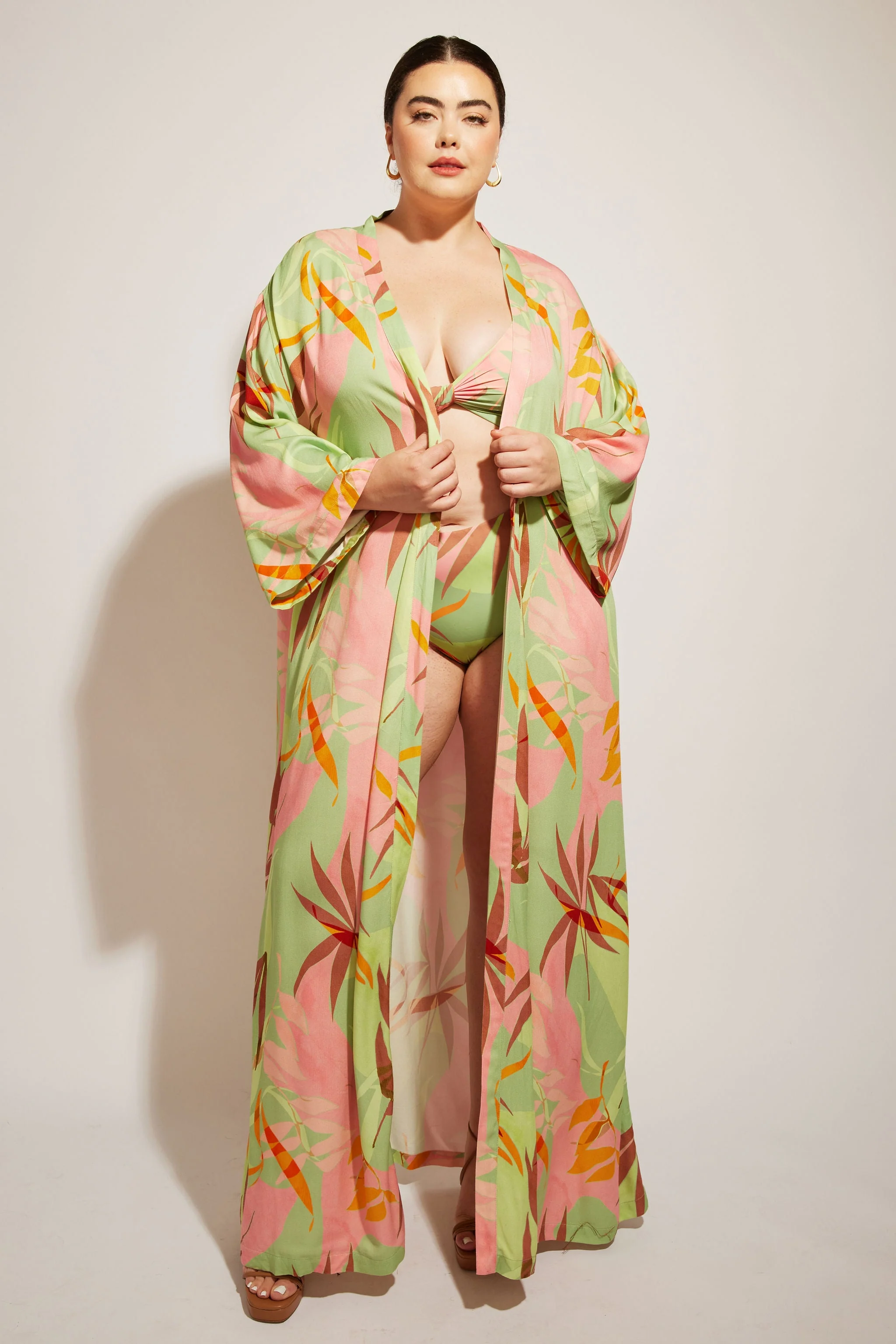 Sunset Kimono II - Birds of Paradise