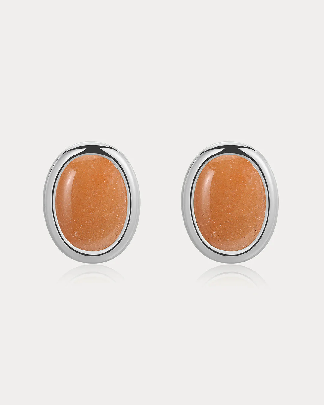 Sunset Stone Studs - Red