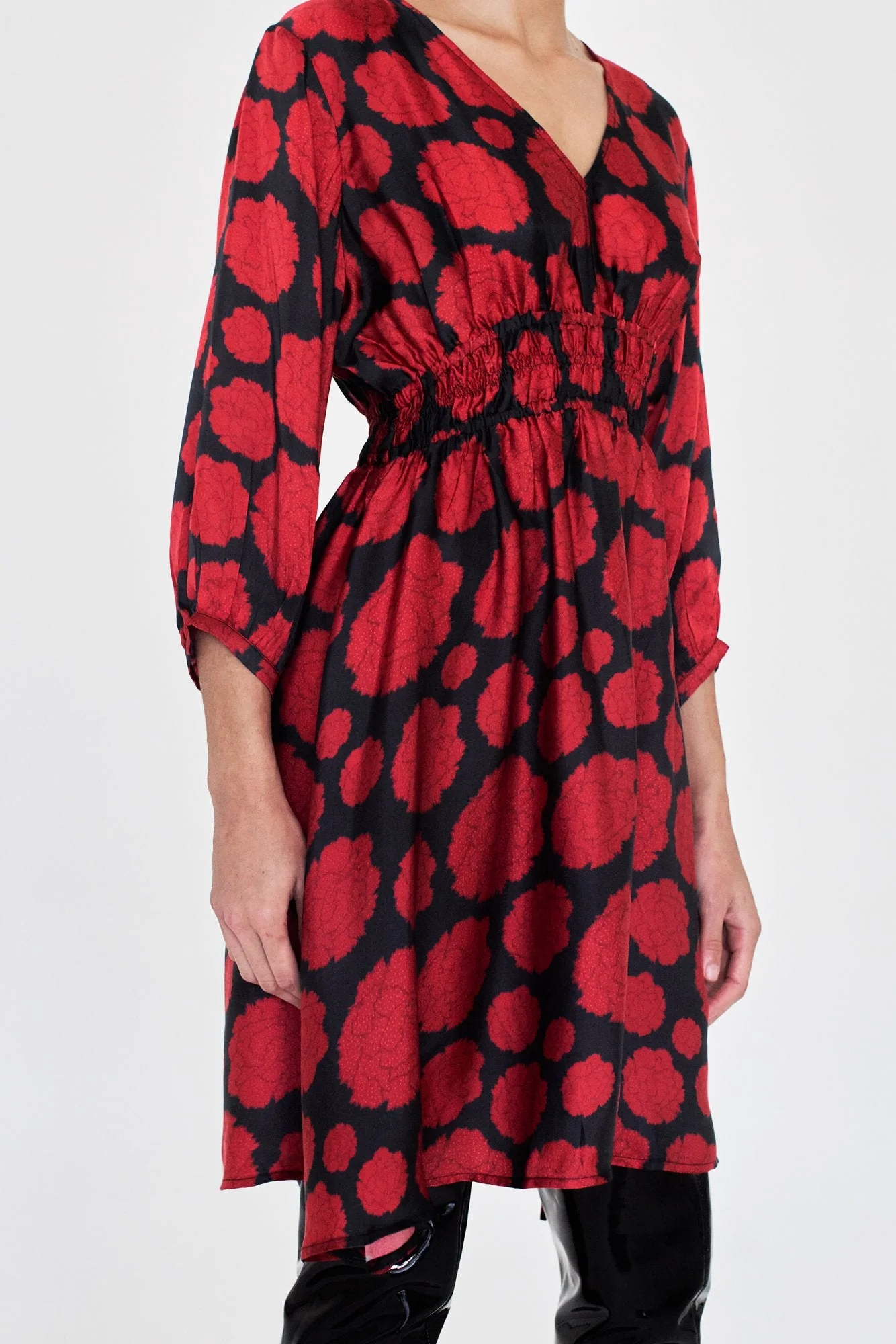 Swan Dress - Carnation Dot - Image 3