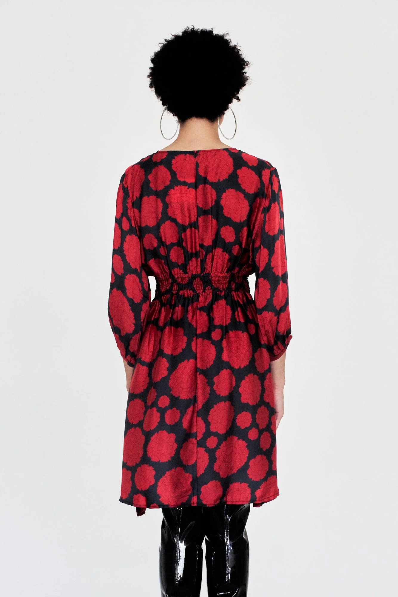 Swan Dress - Carnation Dot - Image 4