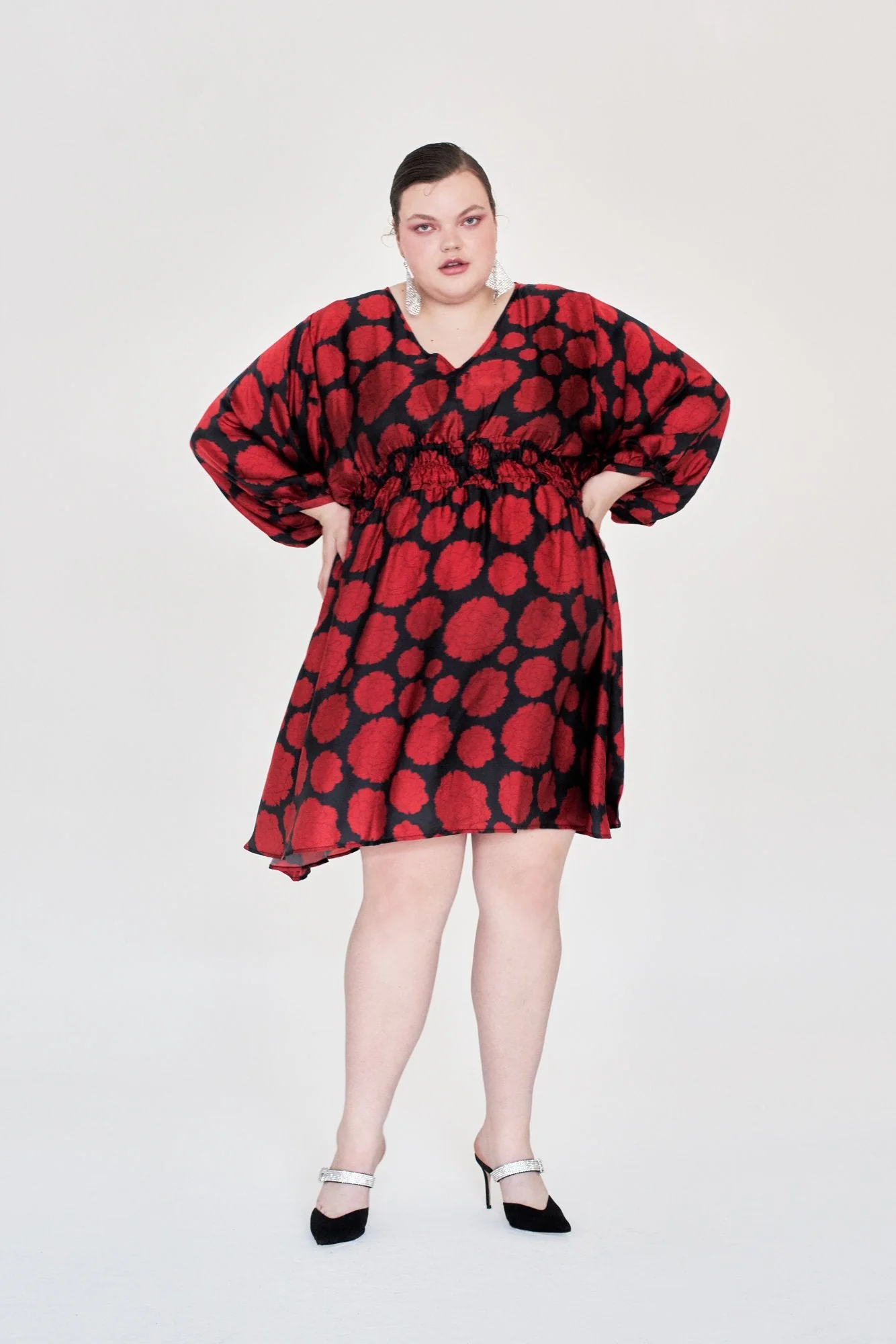 Swan Dress - Carnation Dot - Image 5
