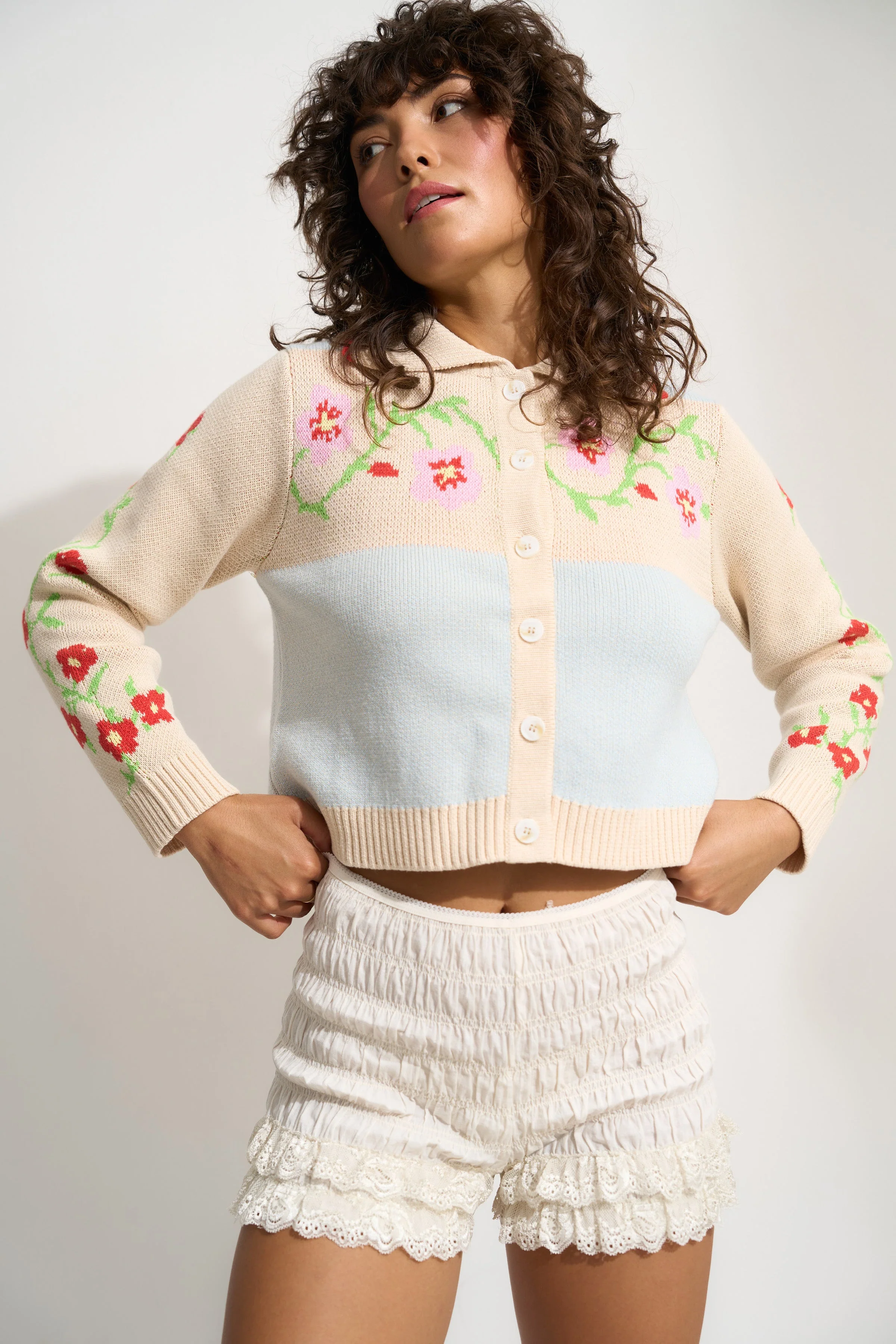 Teagan Cardigan - Blue Multi - Image 6