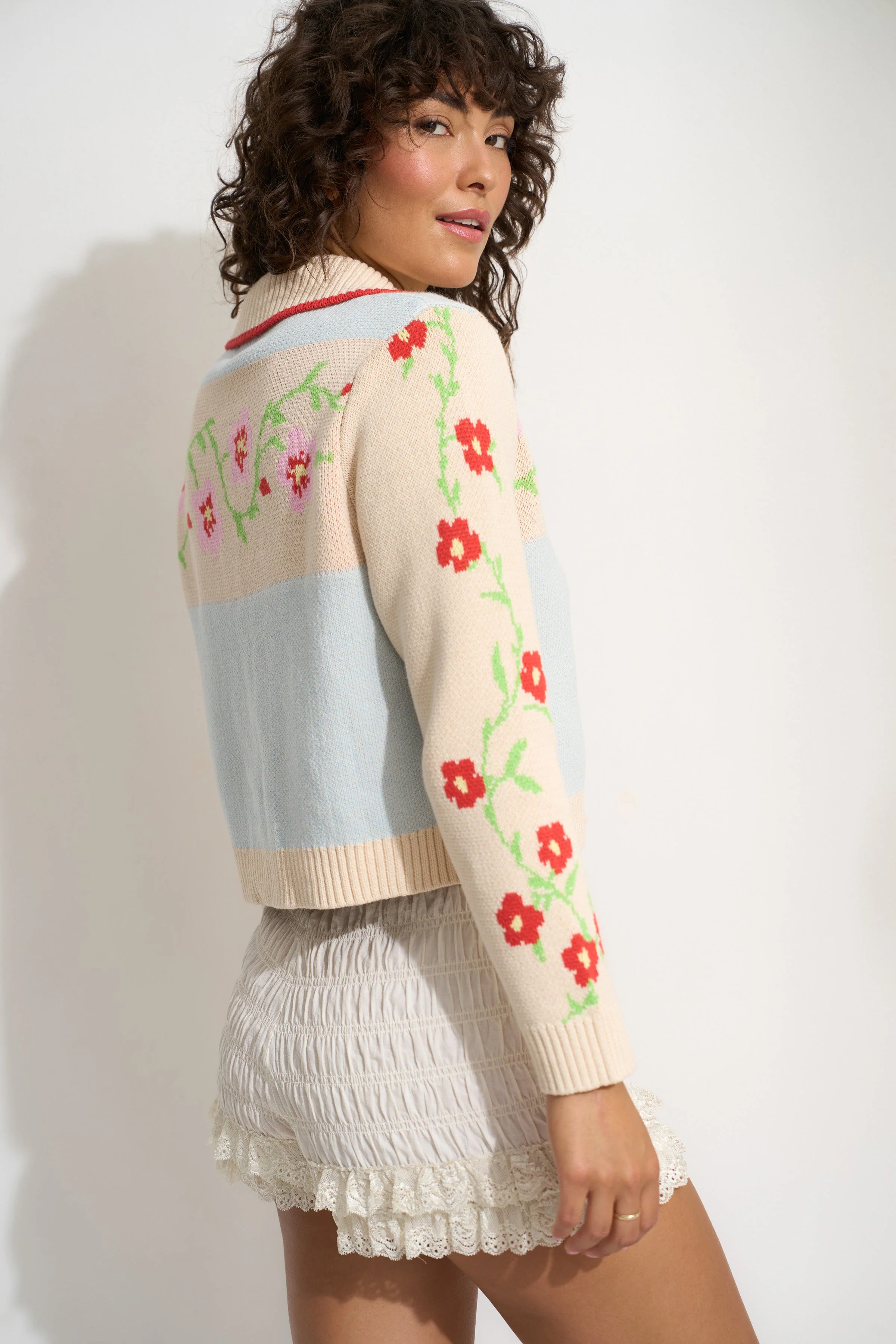 Teagan Cardigan - Blue Multi - Image 7