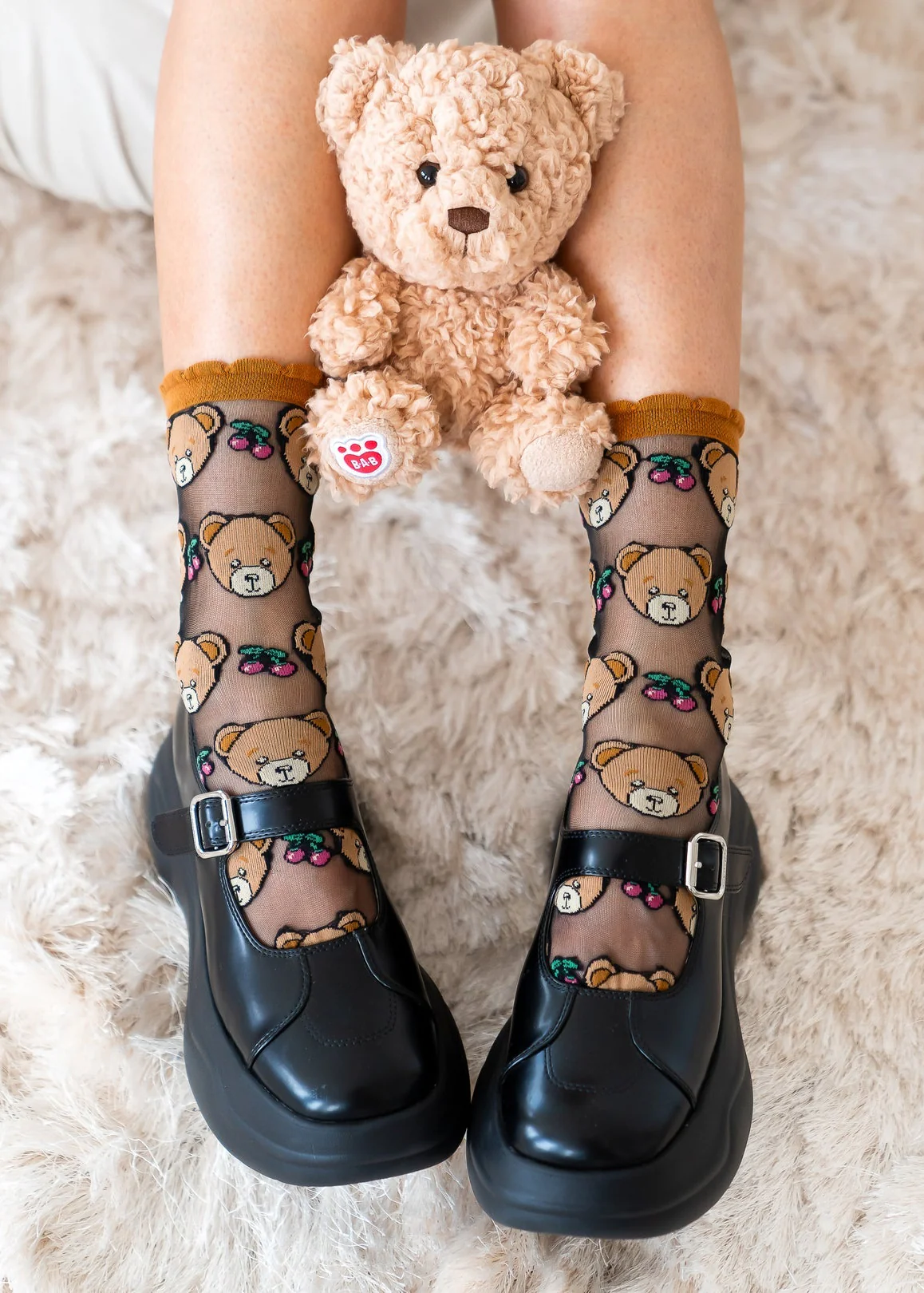 Teddy Bear Ankle Sock