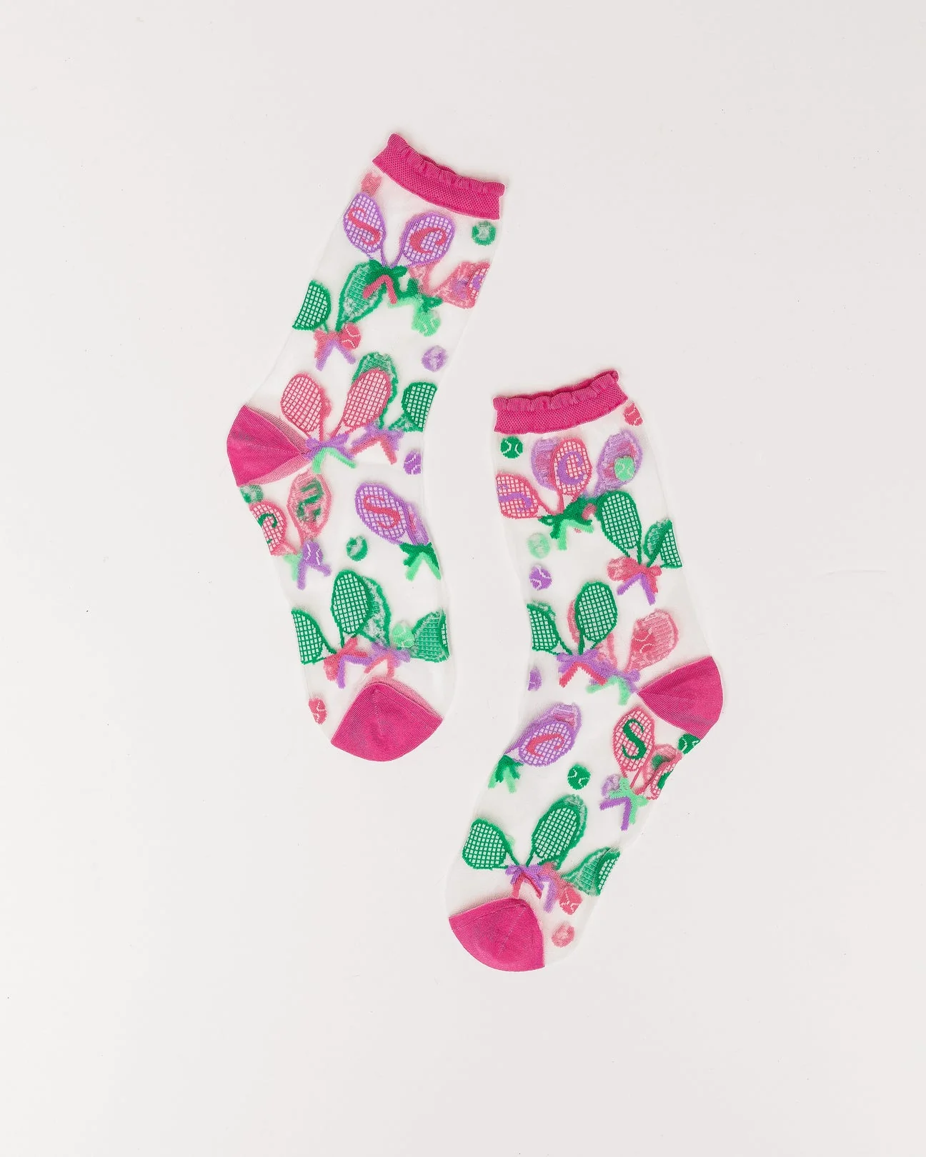 Tenniscore Ruffle Sheer Crew Sock - Image 2