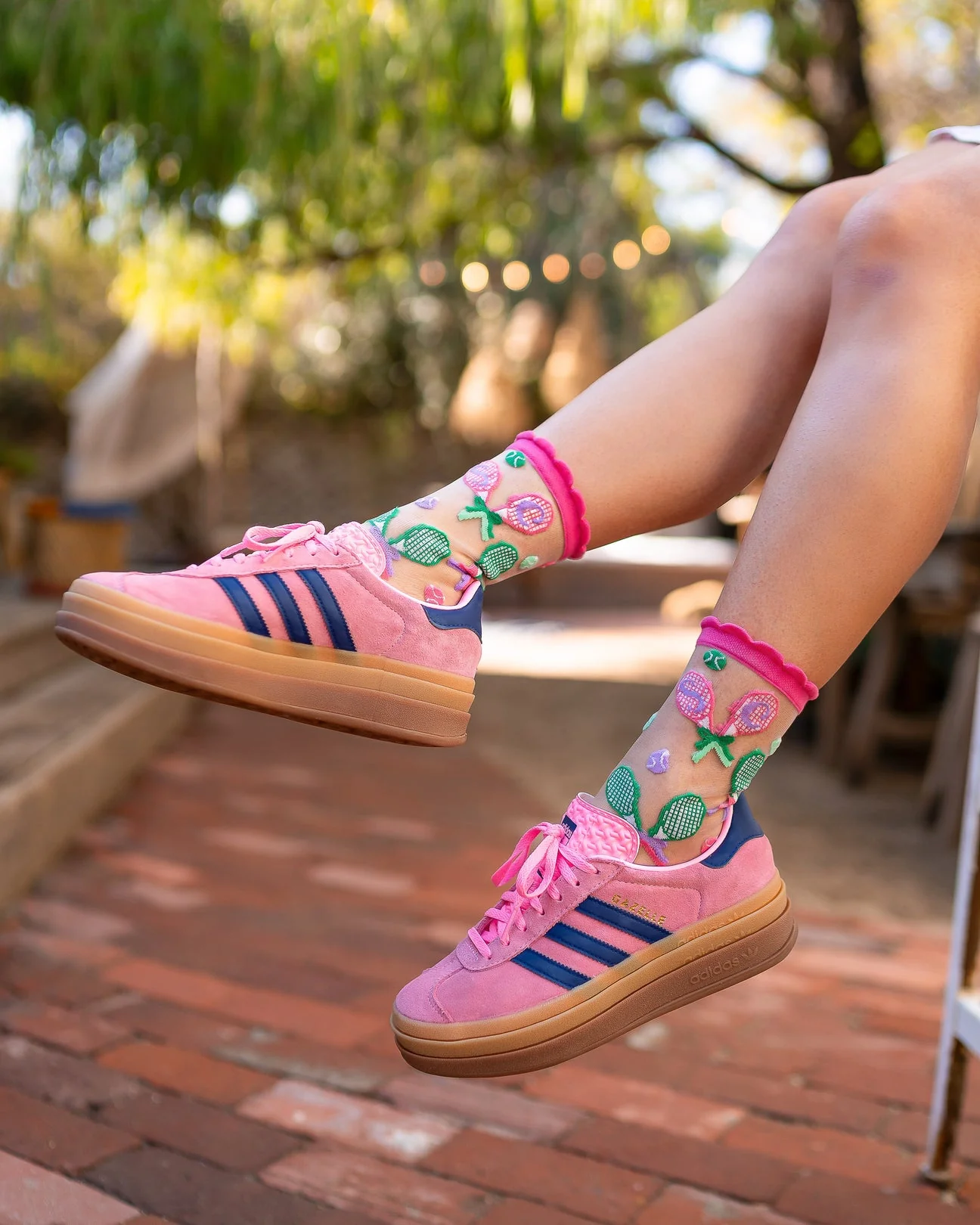 Tenniscore Ruffle Sheer Crew Sock - Image 5