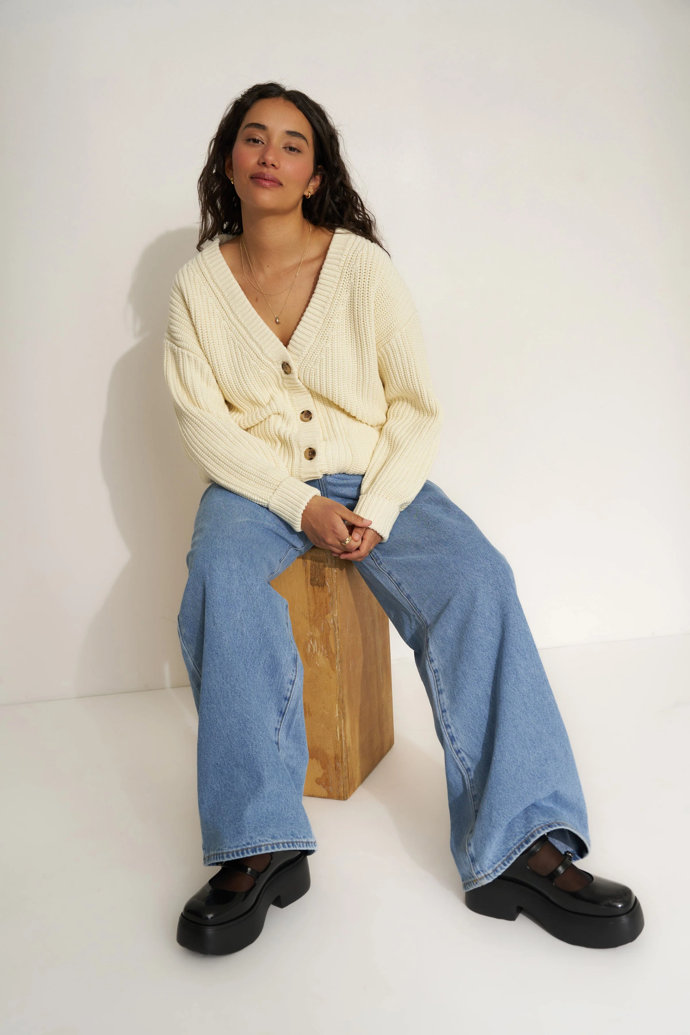 The Cardigan - Creme - Image 3