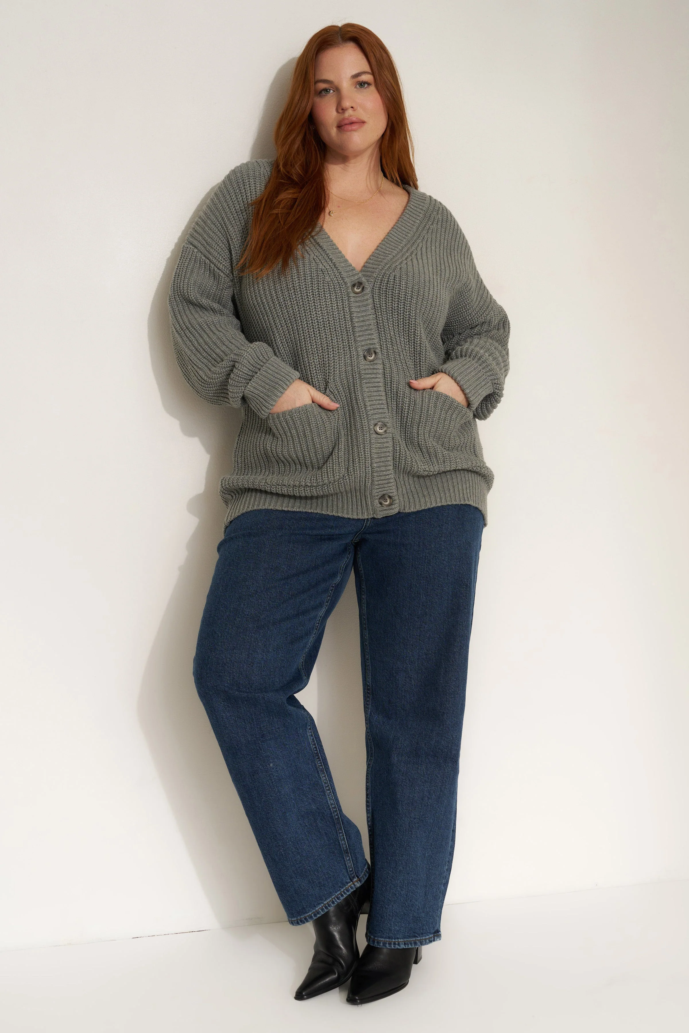 The Cardigan - Heather Grey
