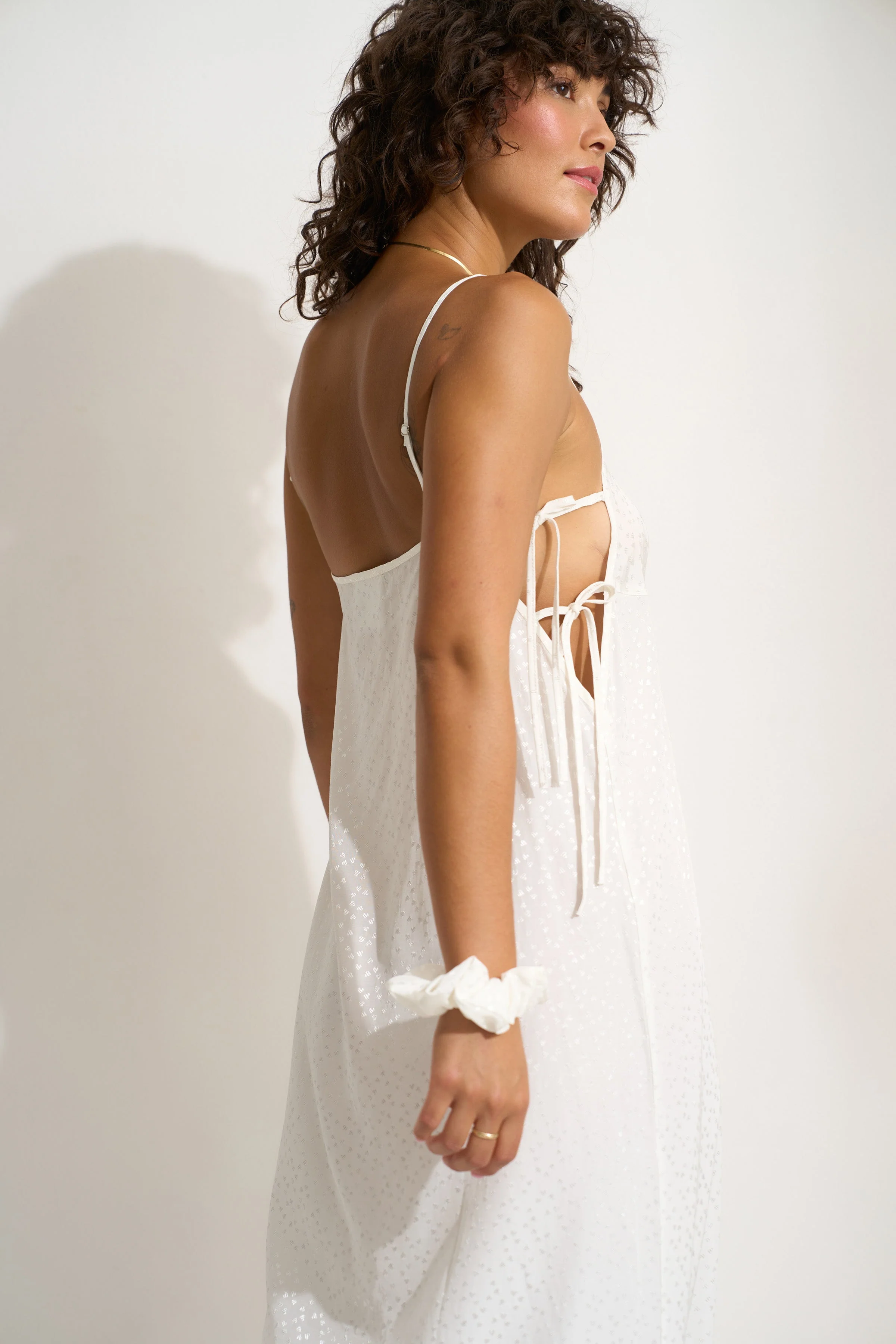 The Flirty Maxi Slip - White - Image 12