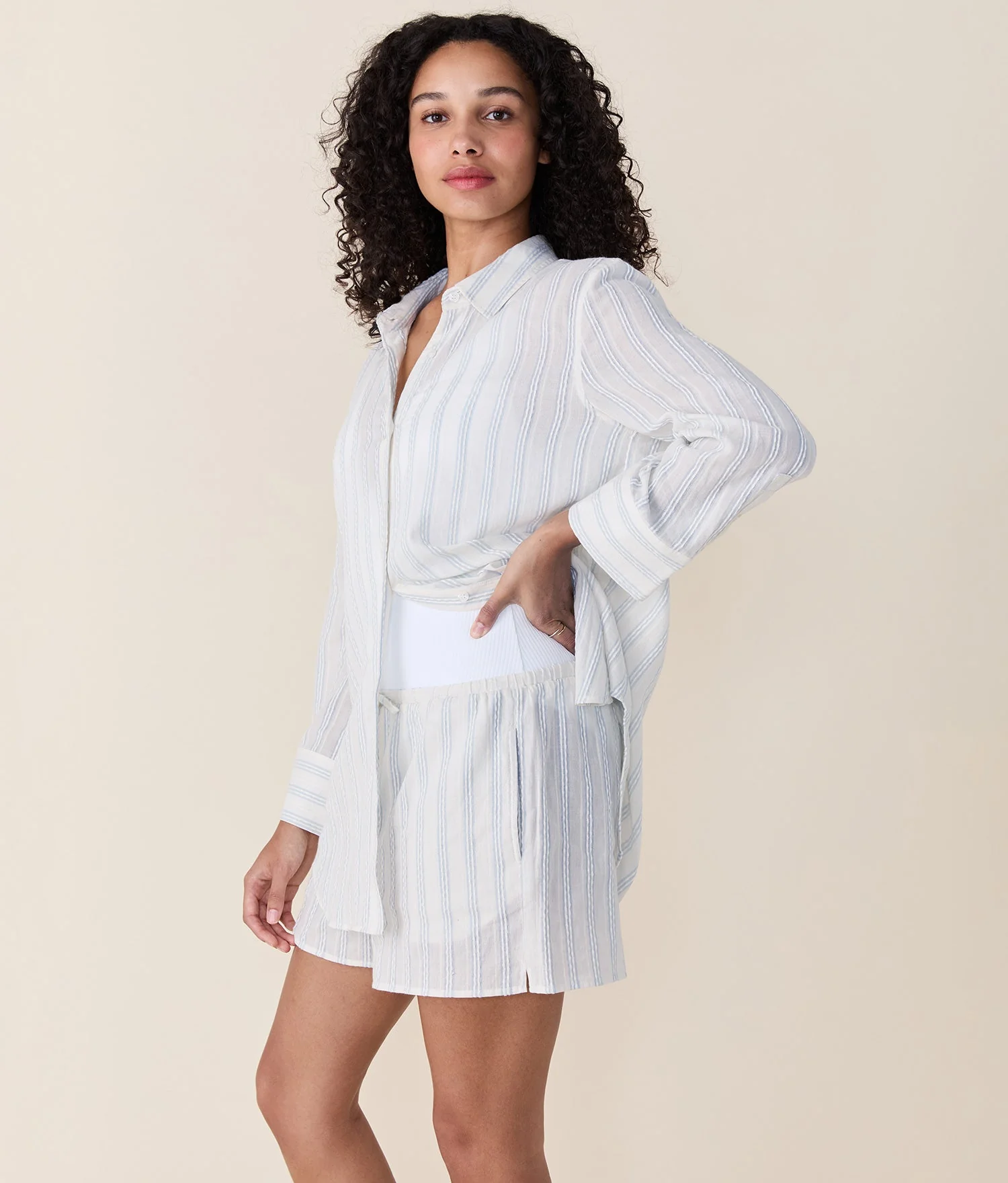 The Harbor Button Up - Feather - Image 4
