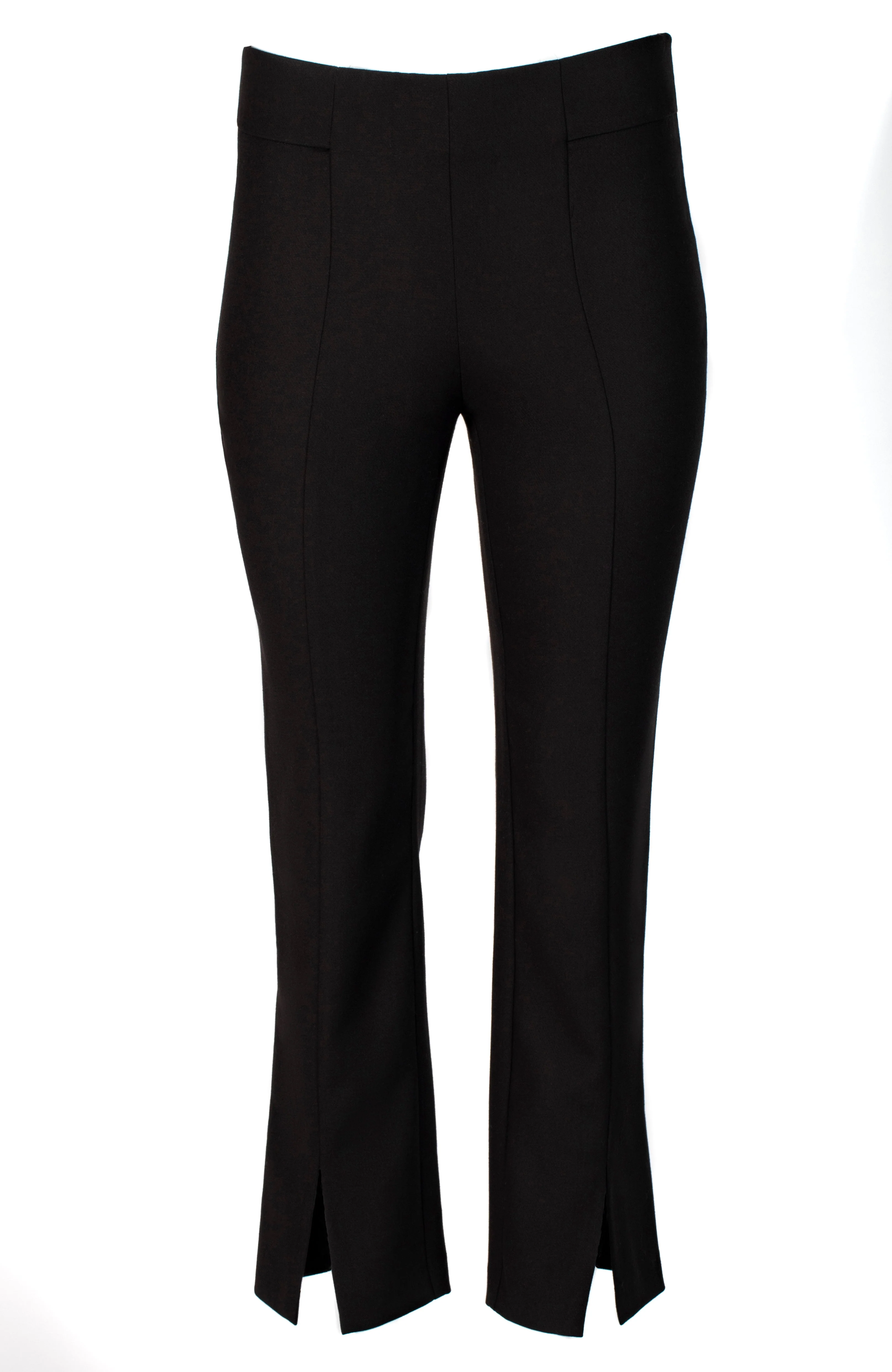 The Phillip Petite High Waisted Slit Pant - Onyx - Image 6