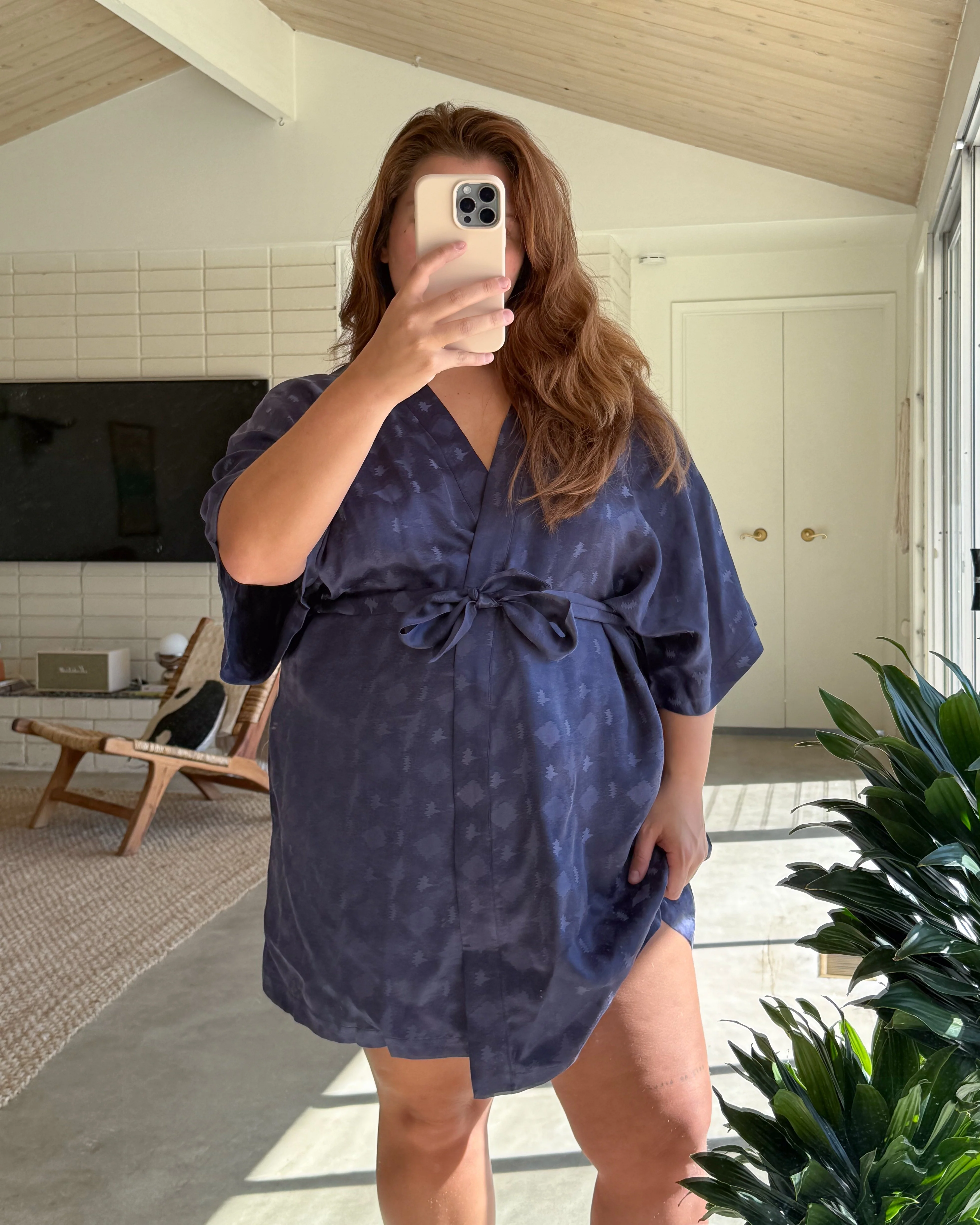 The Short Robe - Navy - Image 5