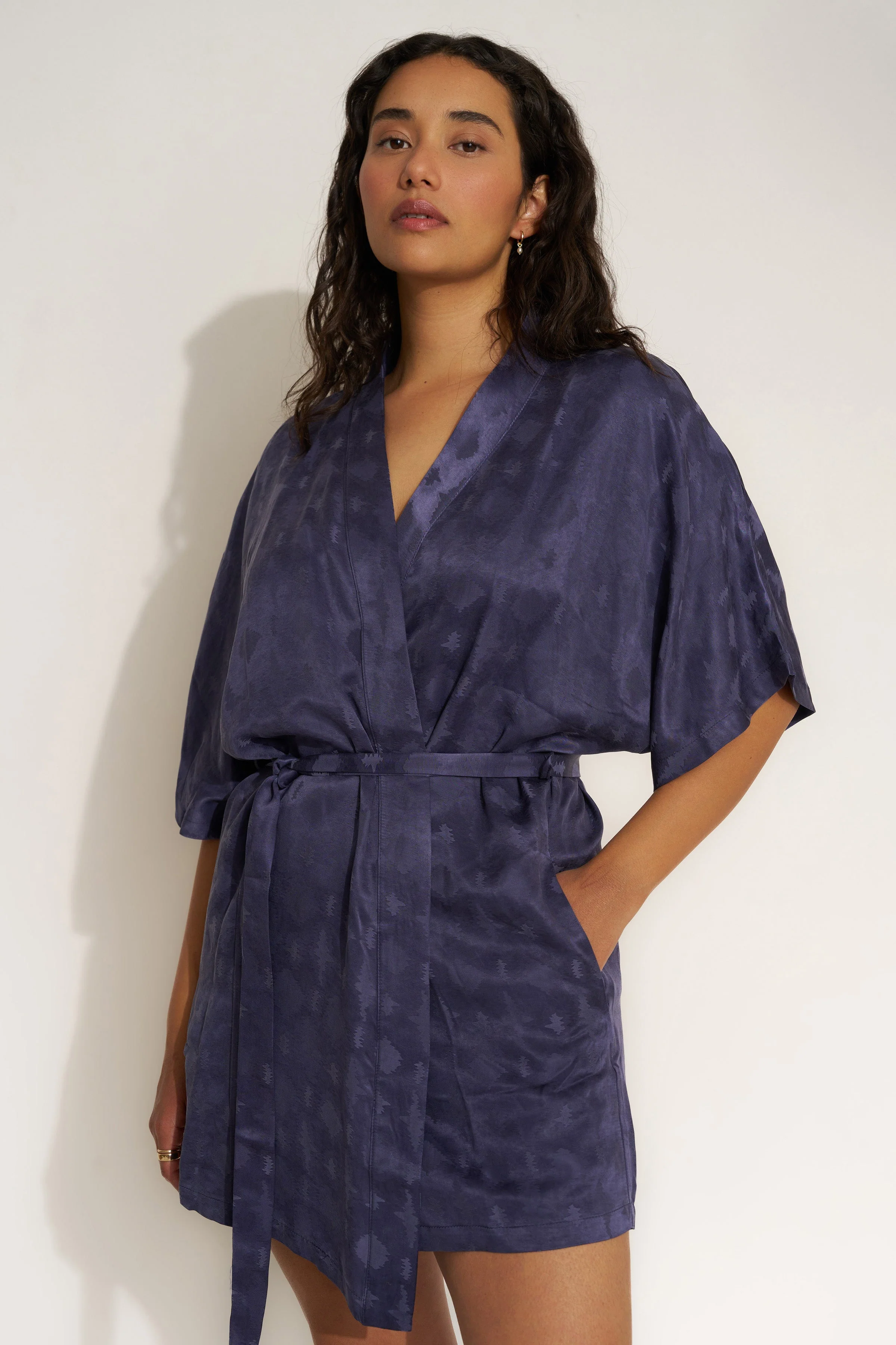 The Short Robe - Navy - Image 8