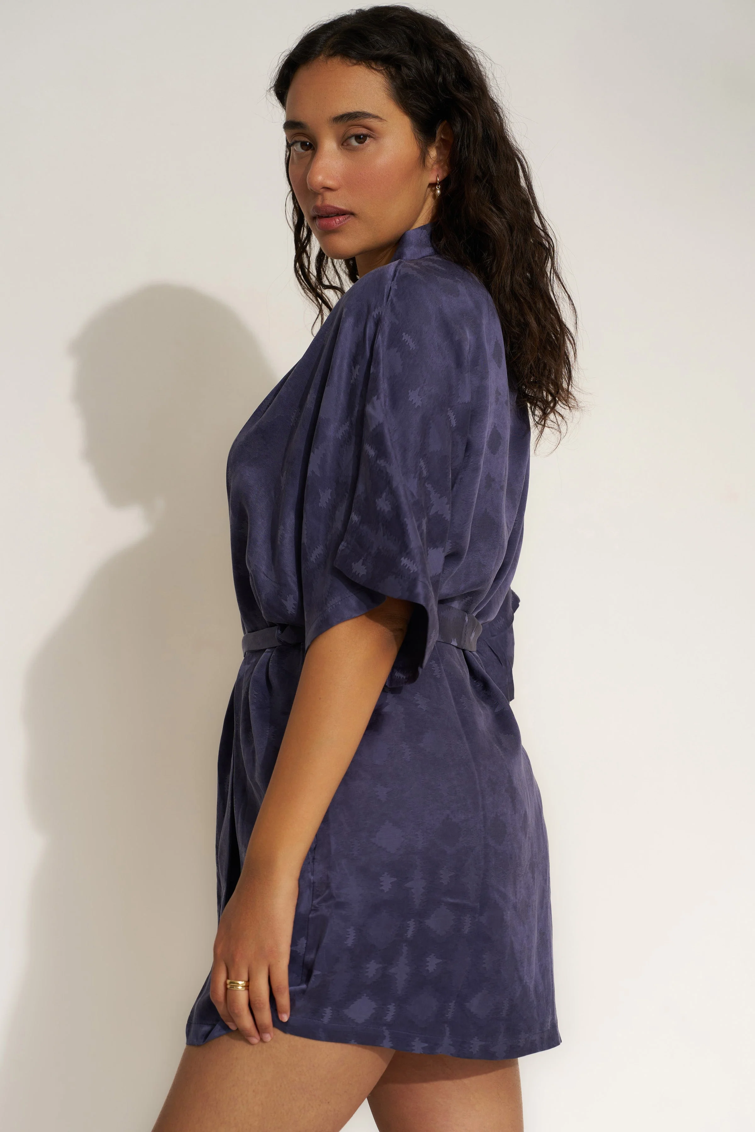 The Short Robe - Navy - Image 9