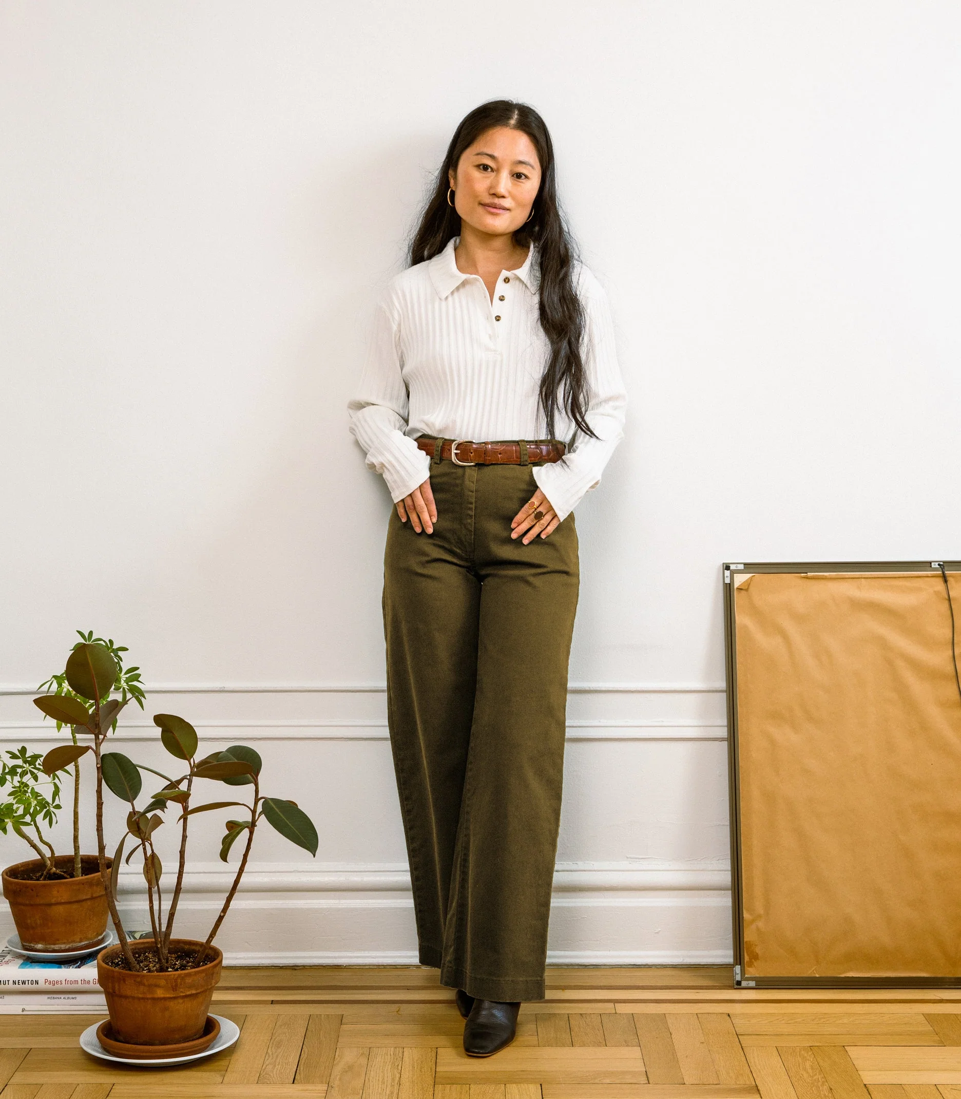 Toni Wide Ankle Pants - Moss