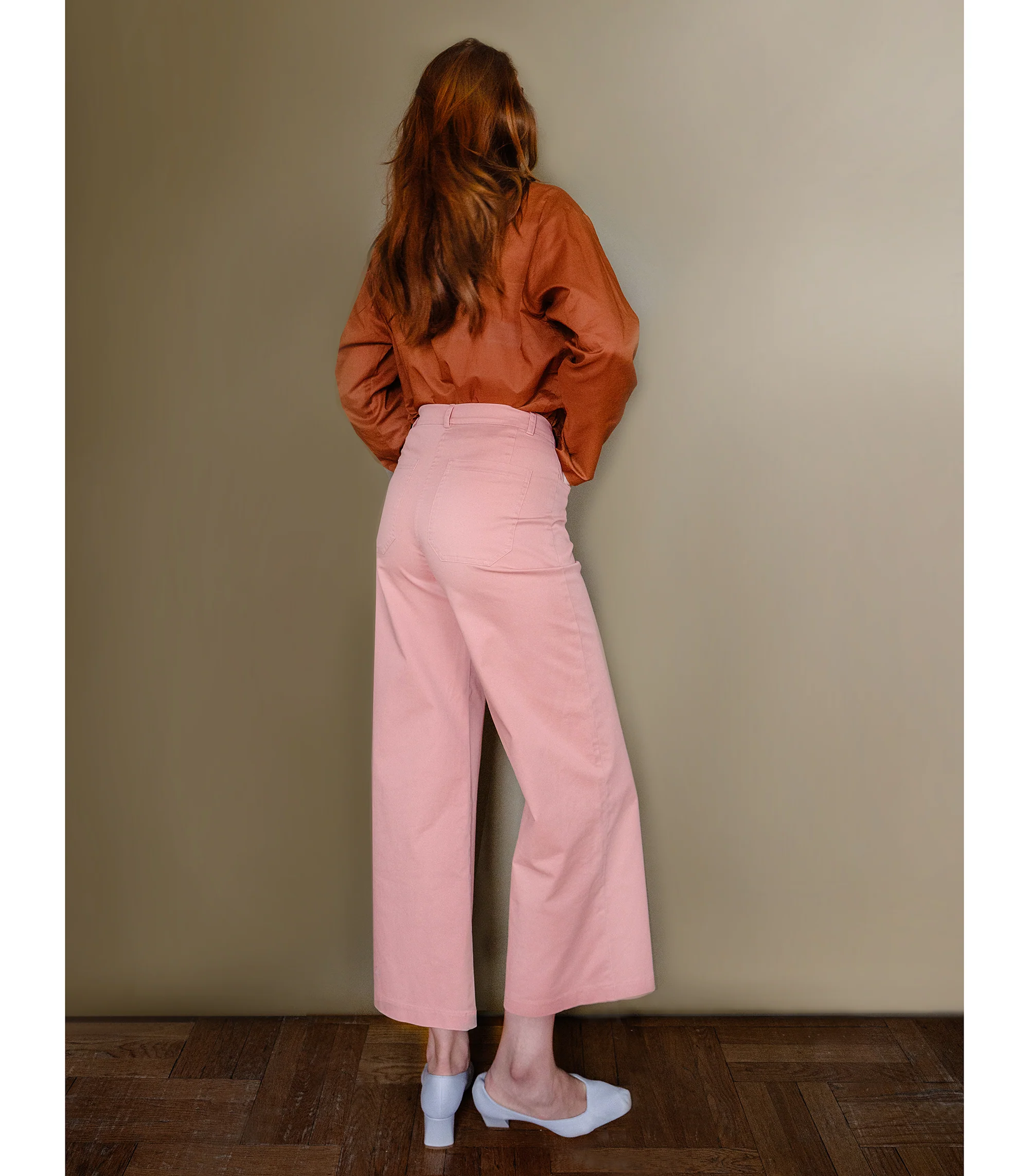Toni Wide Ankle Pants - Rose - Image 3