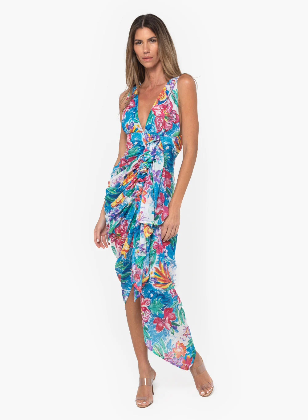 Tulum Dress - Bright Floral - Image 2