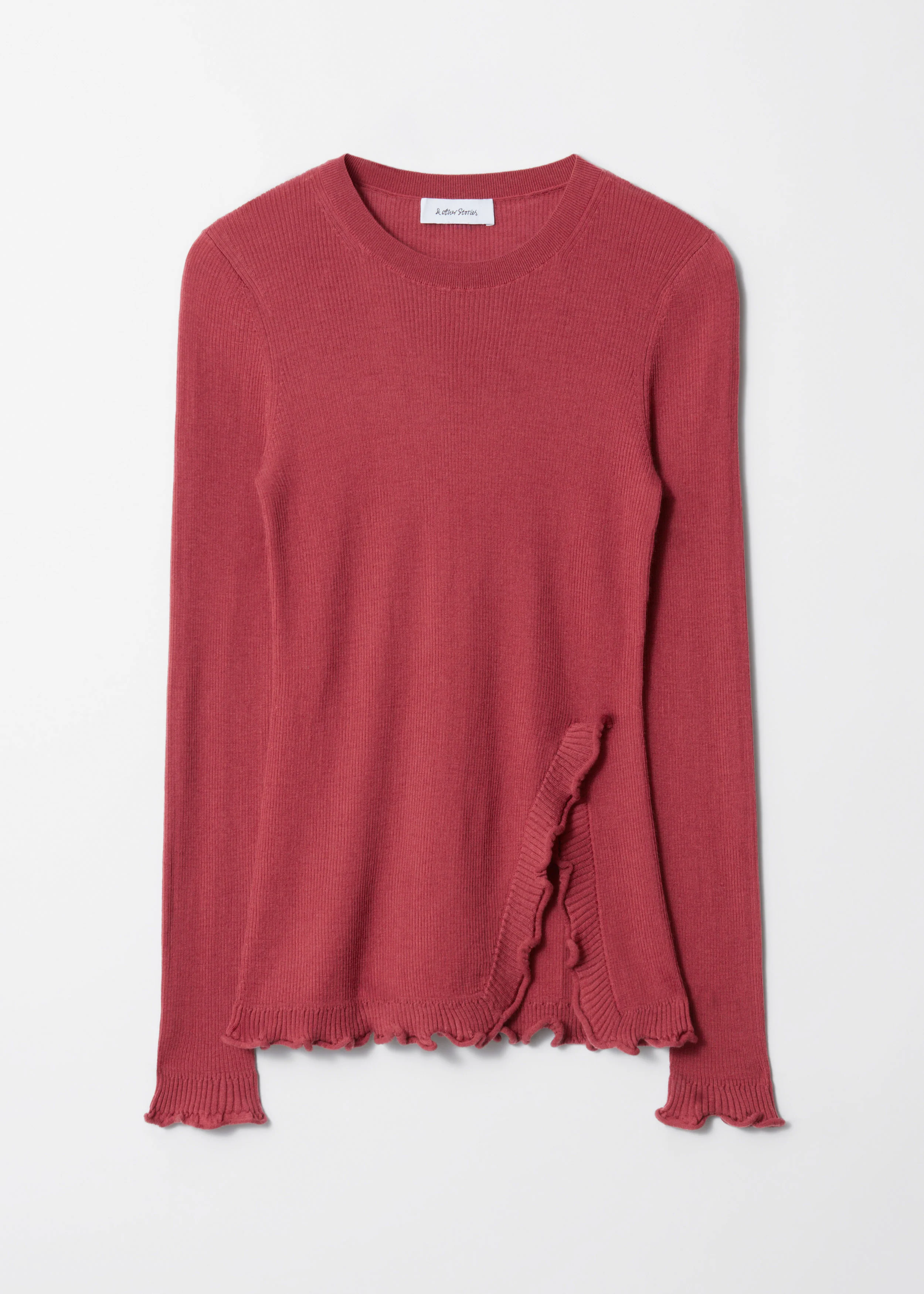 Lang Knit Top - Red - Image 2