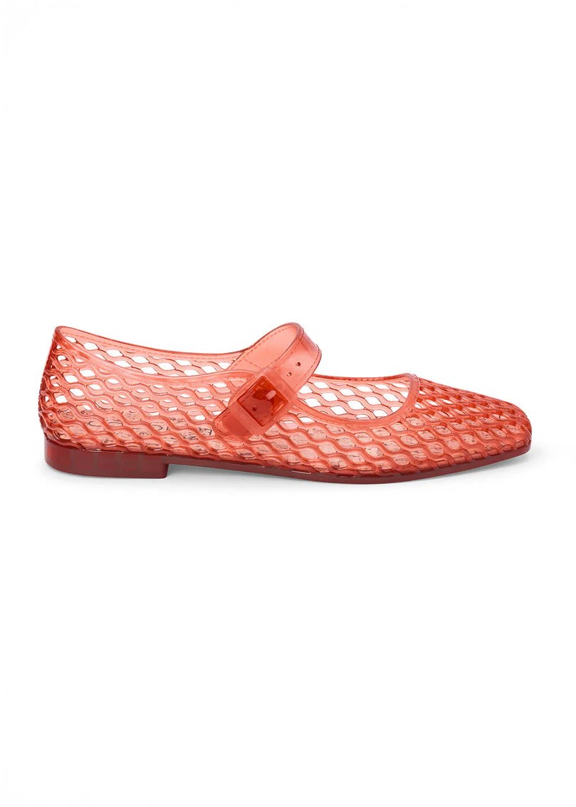 Vicky Mary Jane Flat - Red