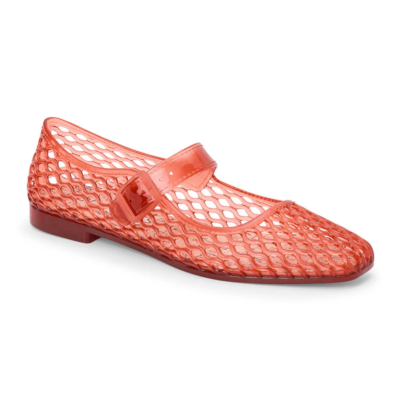 Vicky Mary Jane Flat - Red - Image 2