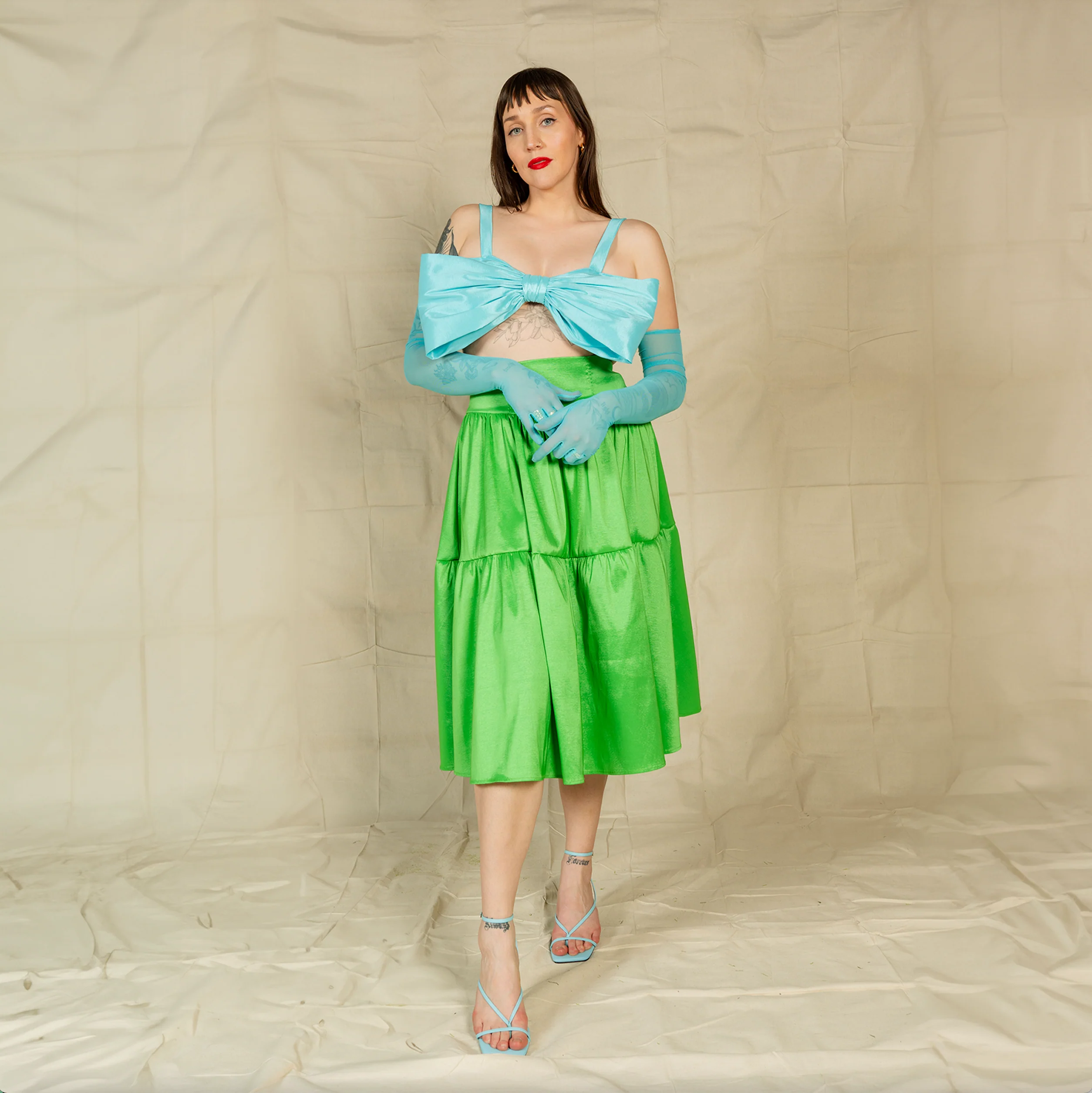 Viv Skirt - Green - Image 2