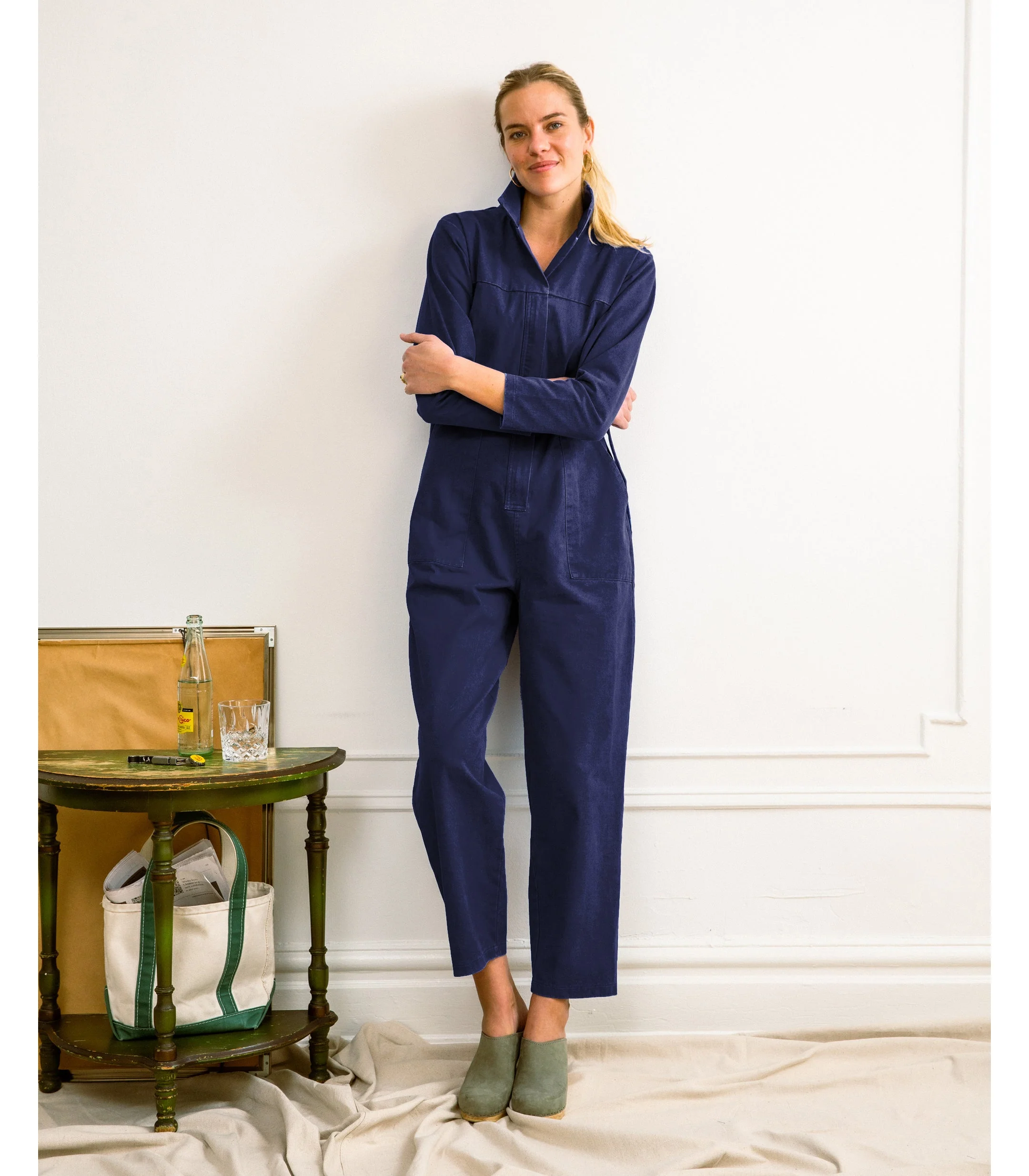Wallis Long Sleeve Zip Jumpsuit - Twilight - Image 5