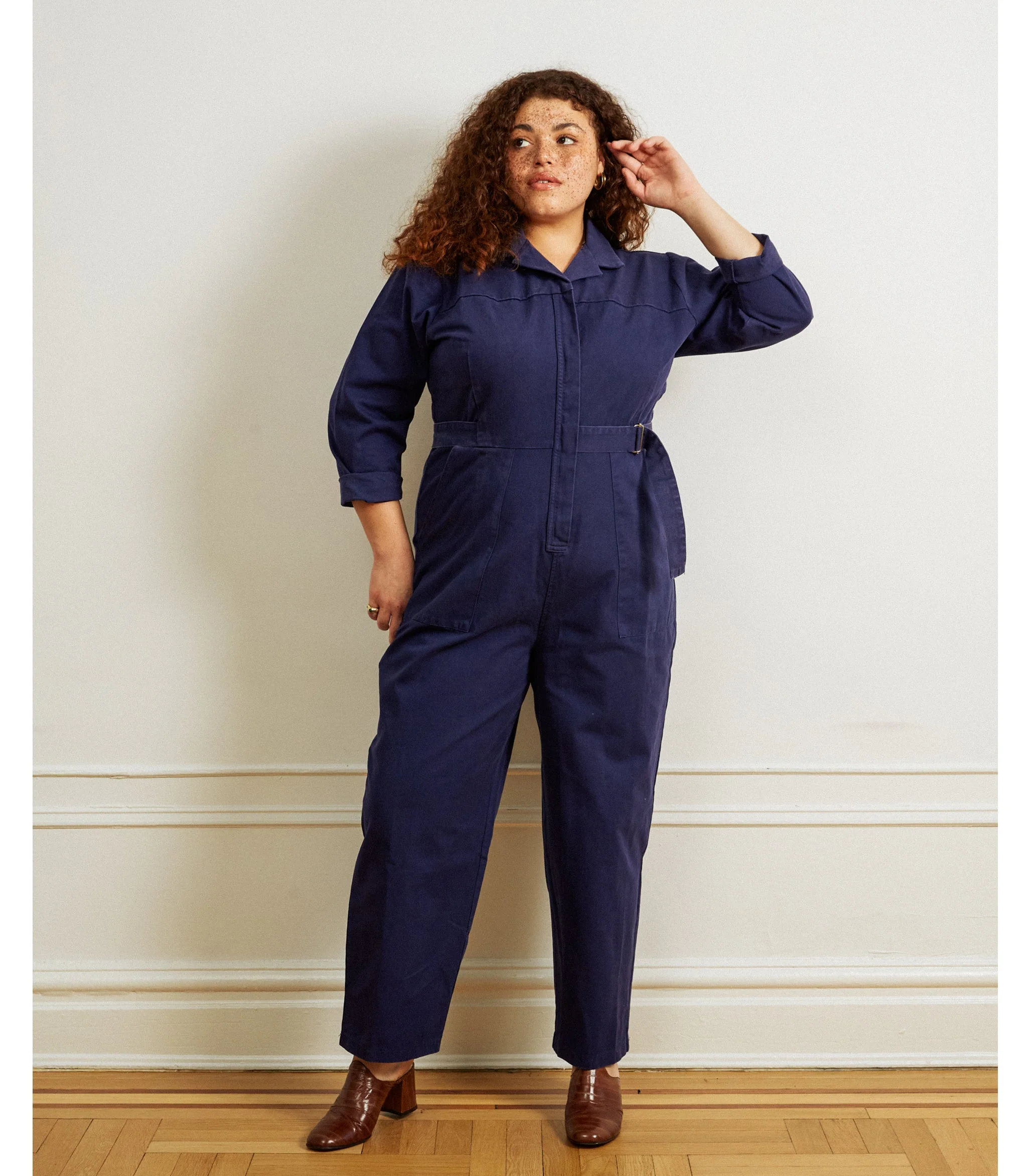 Wallis Long Sleeve Zip Jumpsuit - Twilight - Image 9