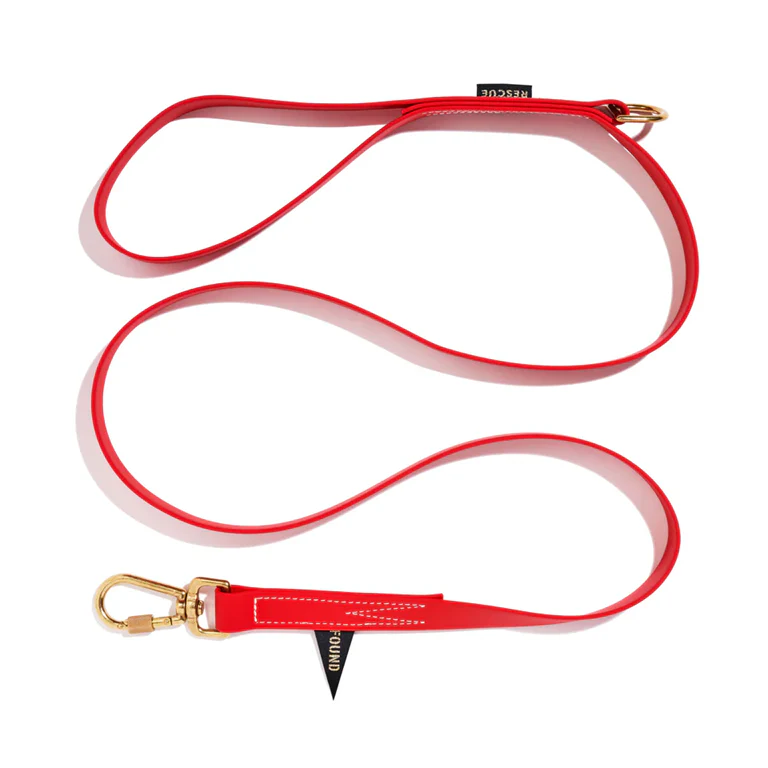 Water Resistant Standard 5ft Leash - Red