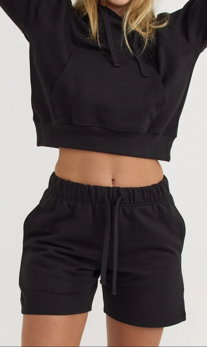 Weekend Longline Shorts - Black