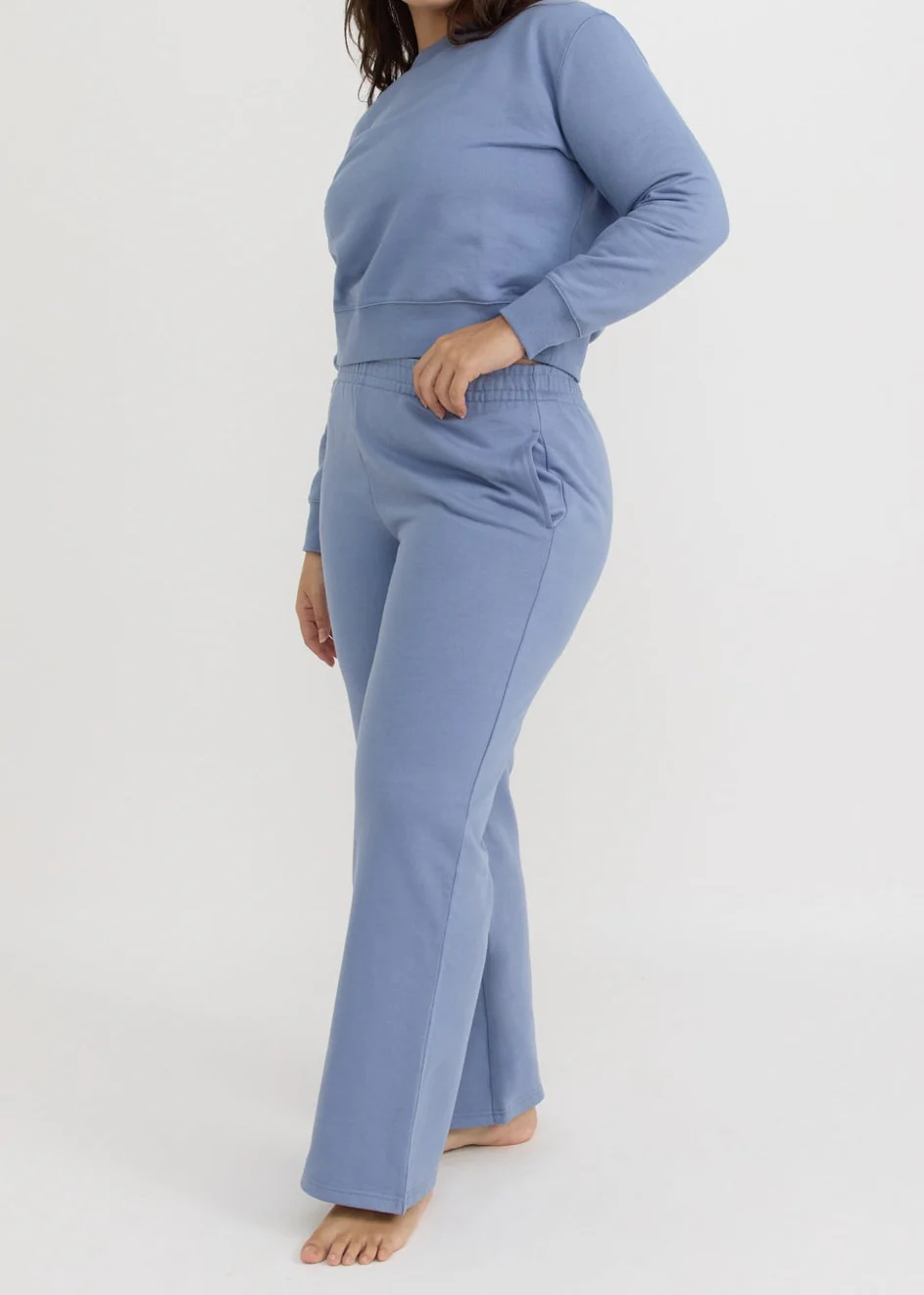 Weekend Straight Leg Sweatpants - Misty Blue